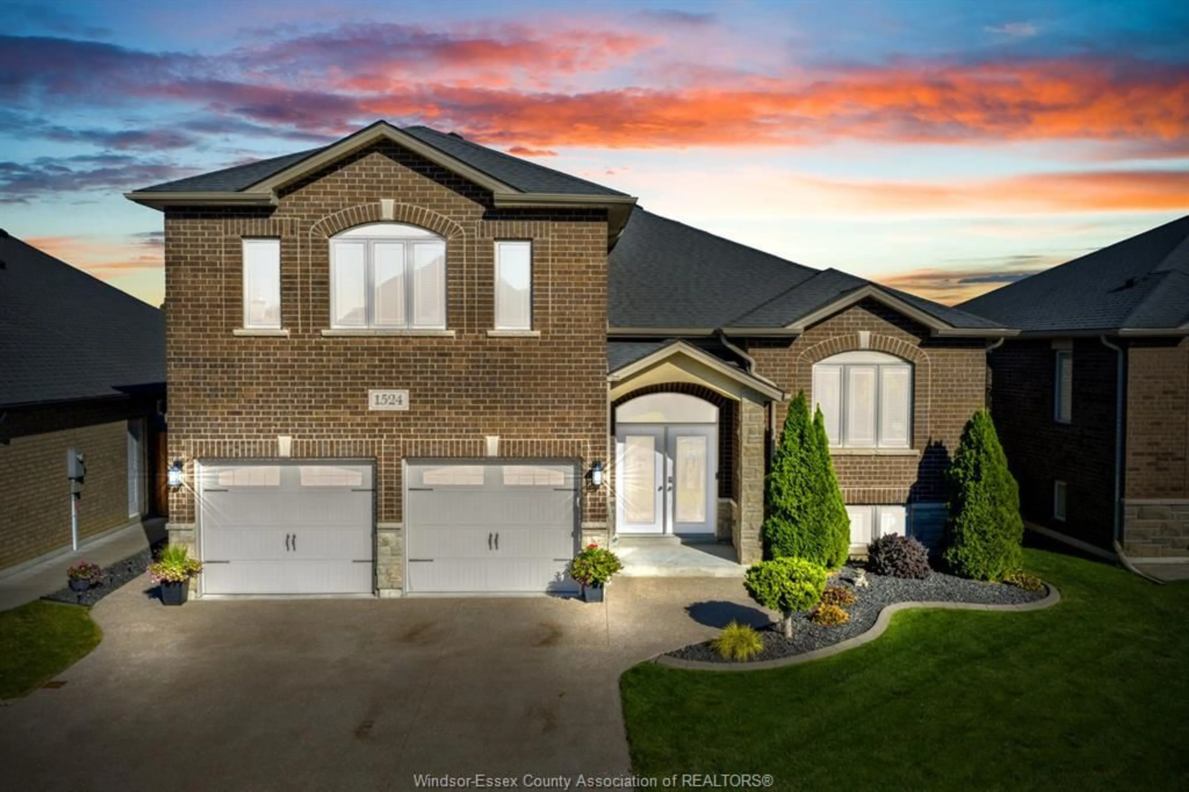 Home with brick exterior material, street for 1524 Inverness Ave, Windsor Ontario N8P 0B1