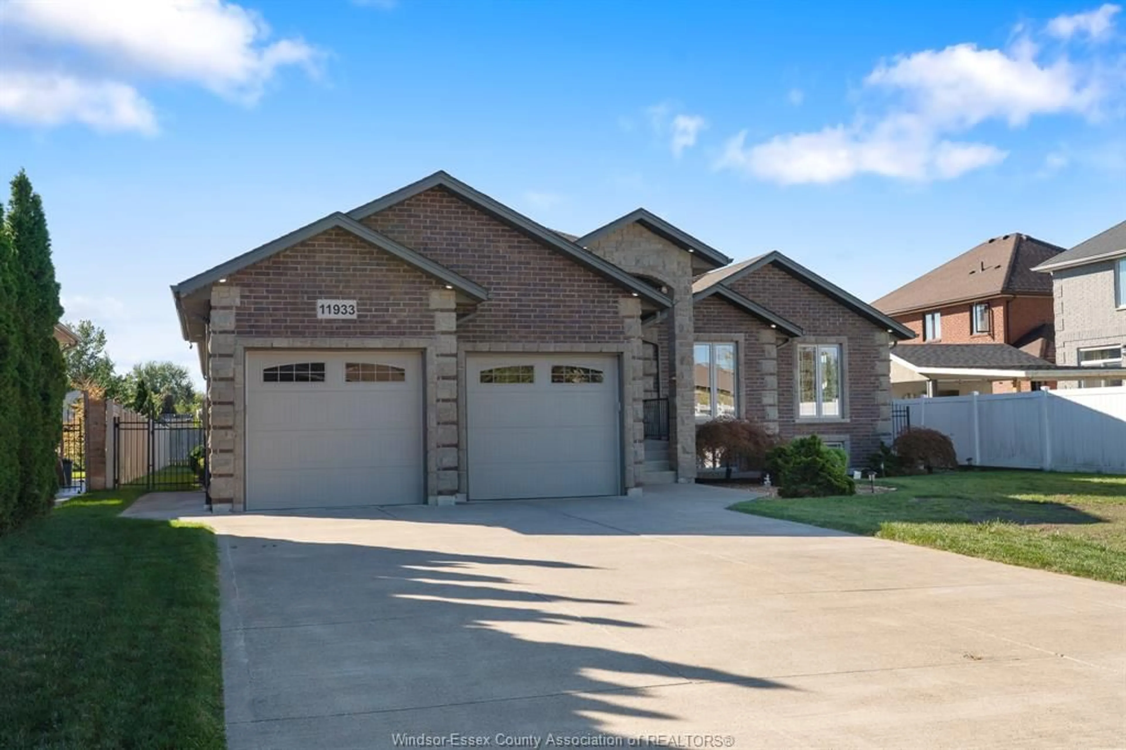 Home with brick exterior material, street for 11933 MAISONNEUVE St, Tecumseh Ontario N8N 1R2