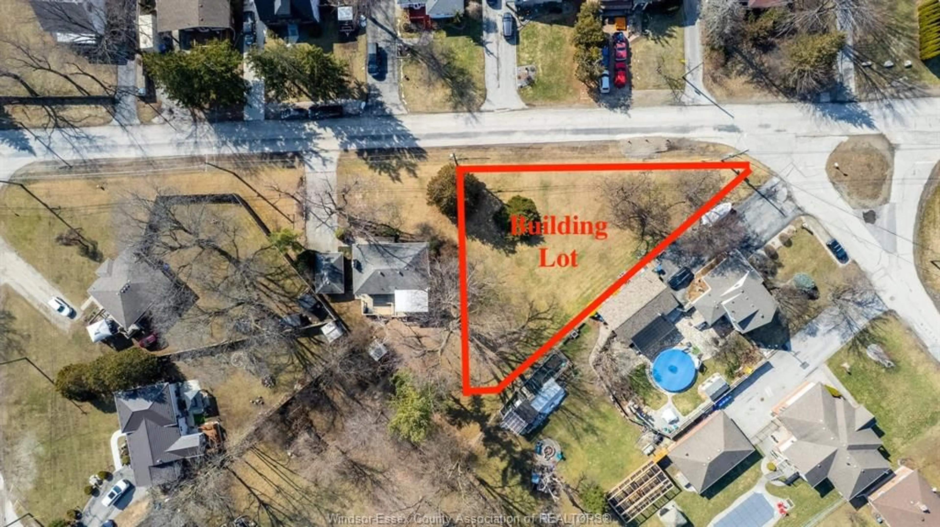 A pic from outside/outdoor area/front of a property/back of a property/a pic from drone, building for V/L MONTGOMERY Dr, LaSalle Ontario N9H 1E8