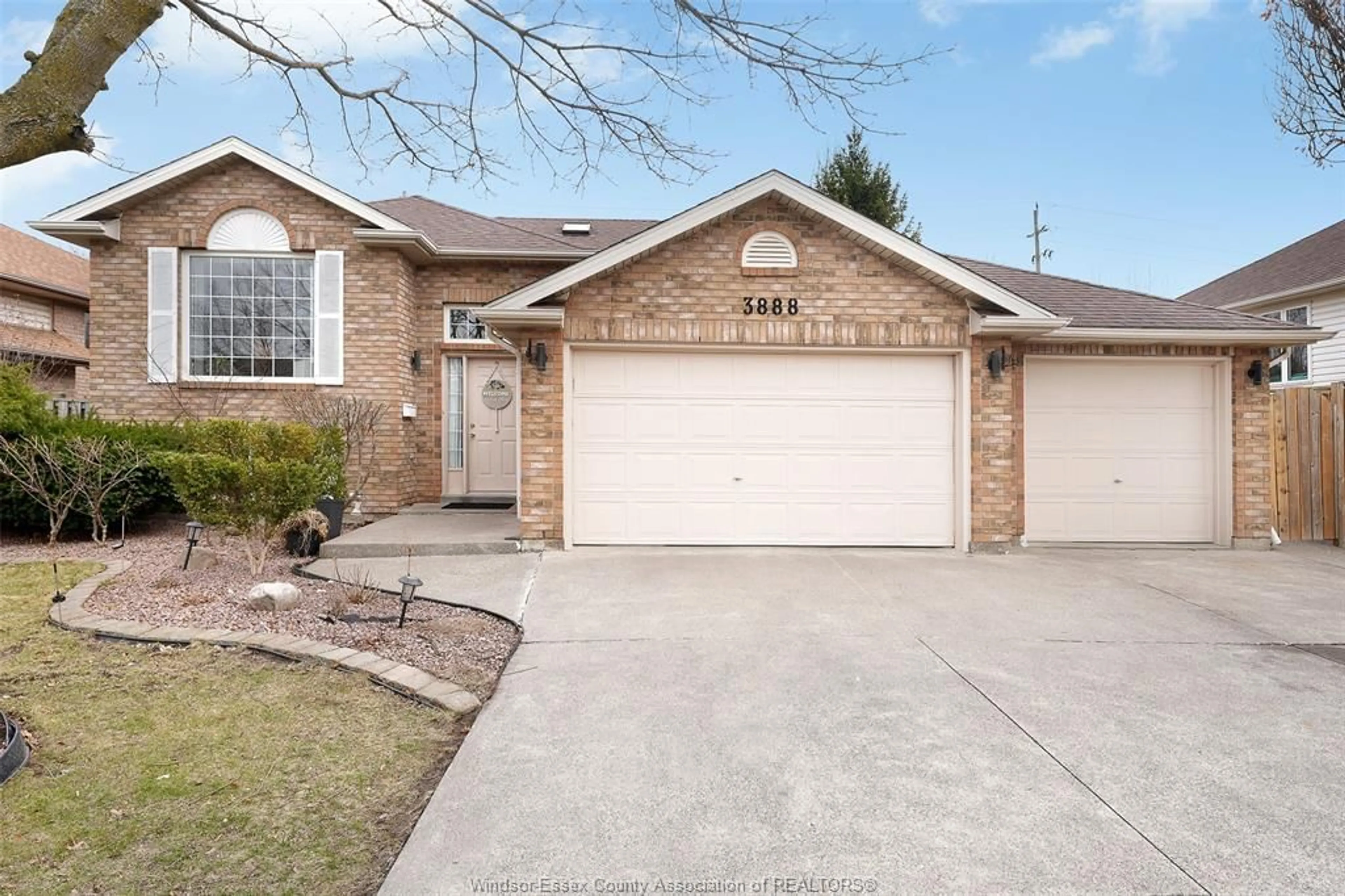 Home with brick exterior material, street for 3888 ARISTOTLE Cres, Windsor Ontario N9G 2N9