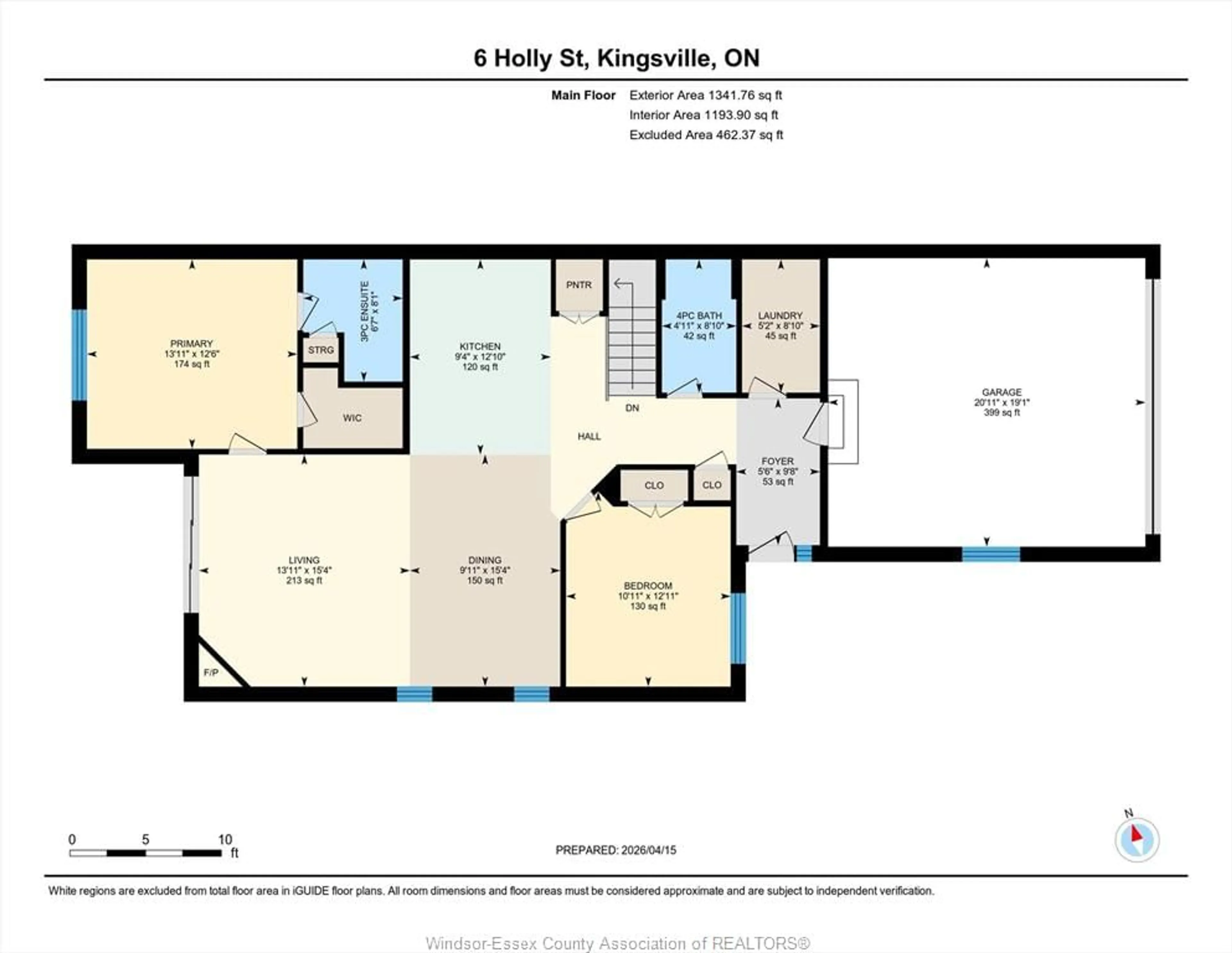 Floor plan for 6 HOLLY, Kingsville Ontario N9Y 0E9