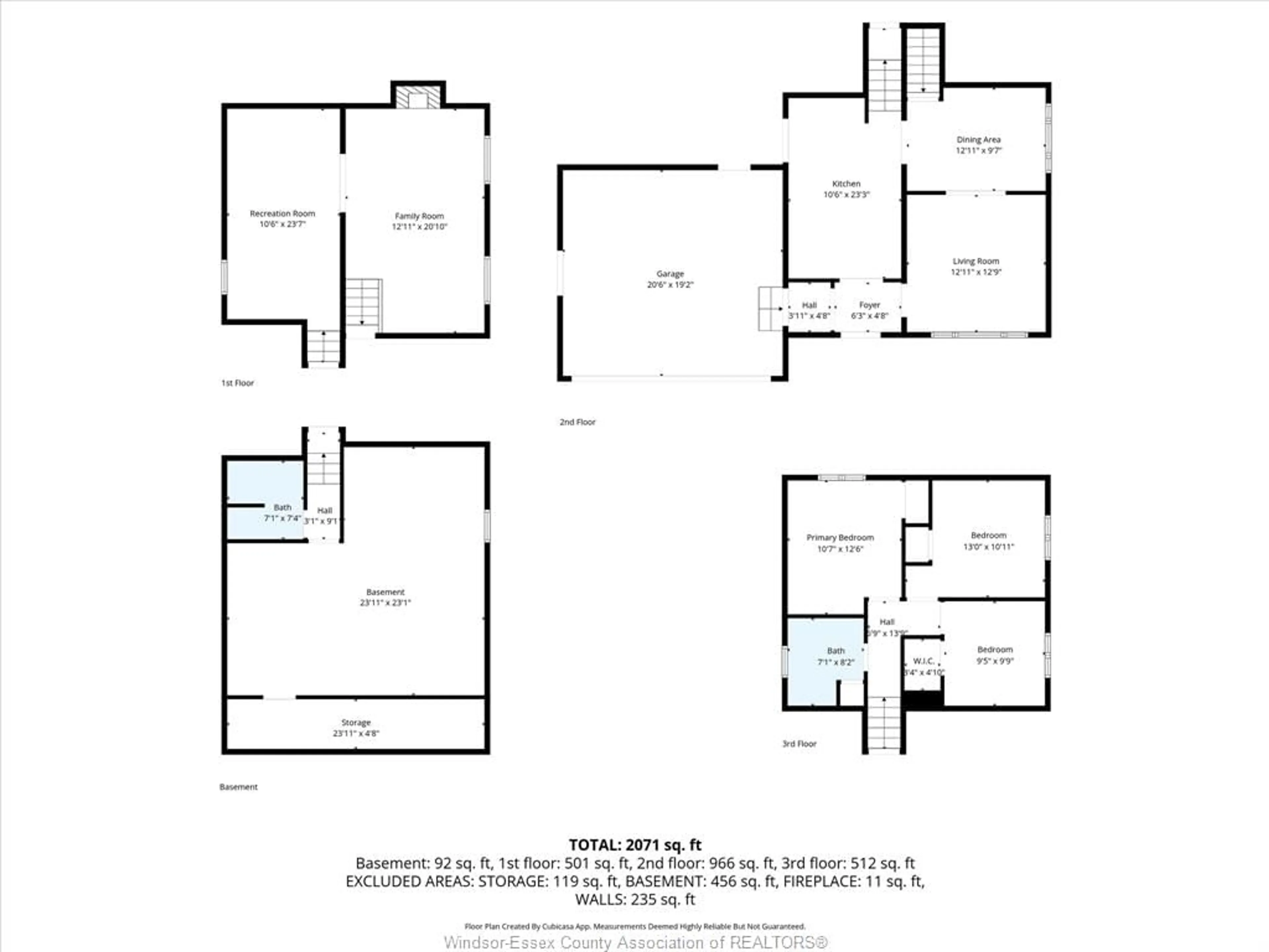 Floor plan for 669 Lesperance Rd, Tecumseh Ontario N8N 3Y8