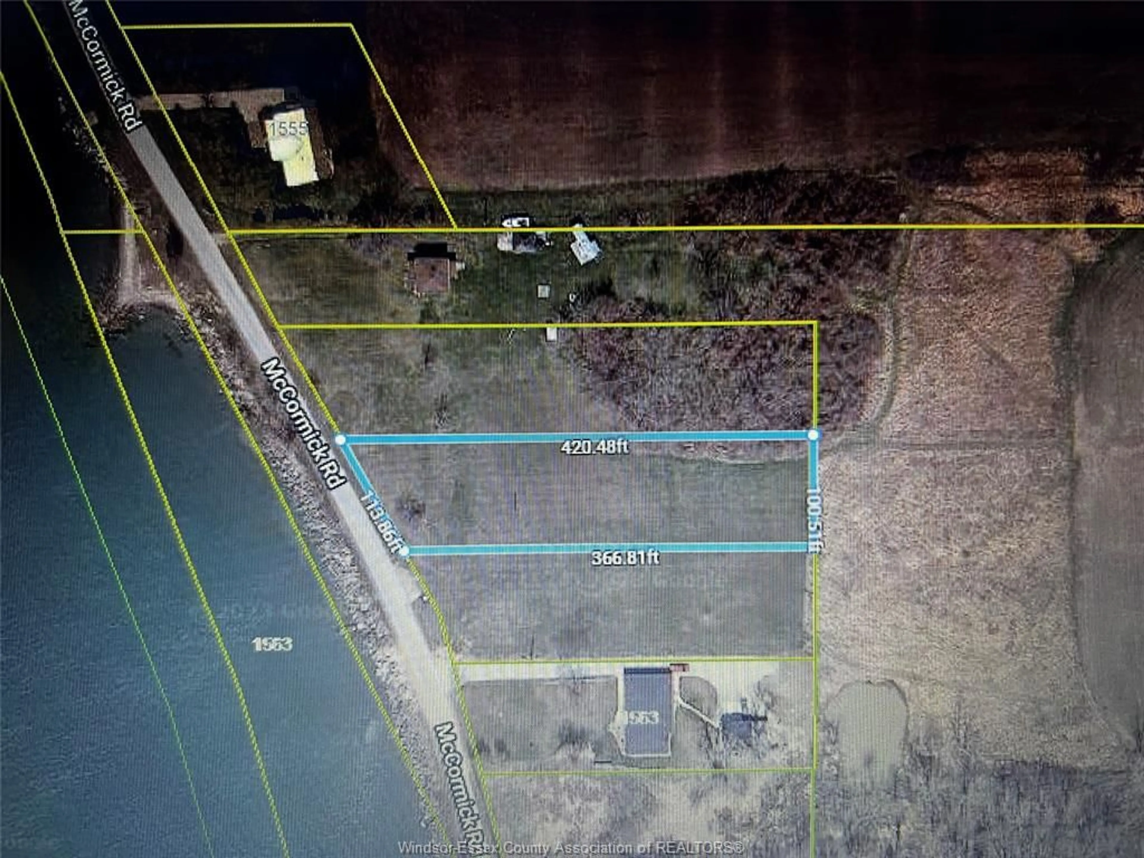 A pic from outside/outdoor area/front of a property/back of a property/a pic from drone, water/lake/river/ocean view for 1559 McCormick Rd, Pelee Island Ontario N0R 1M0