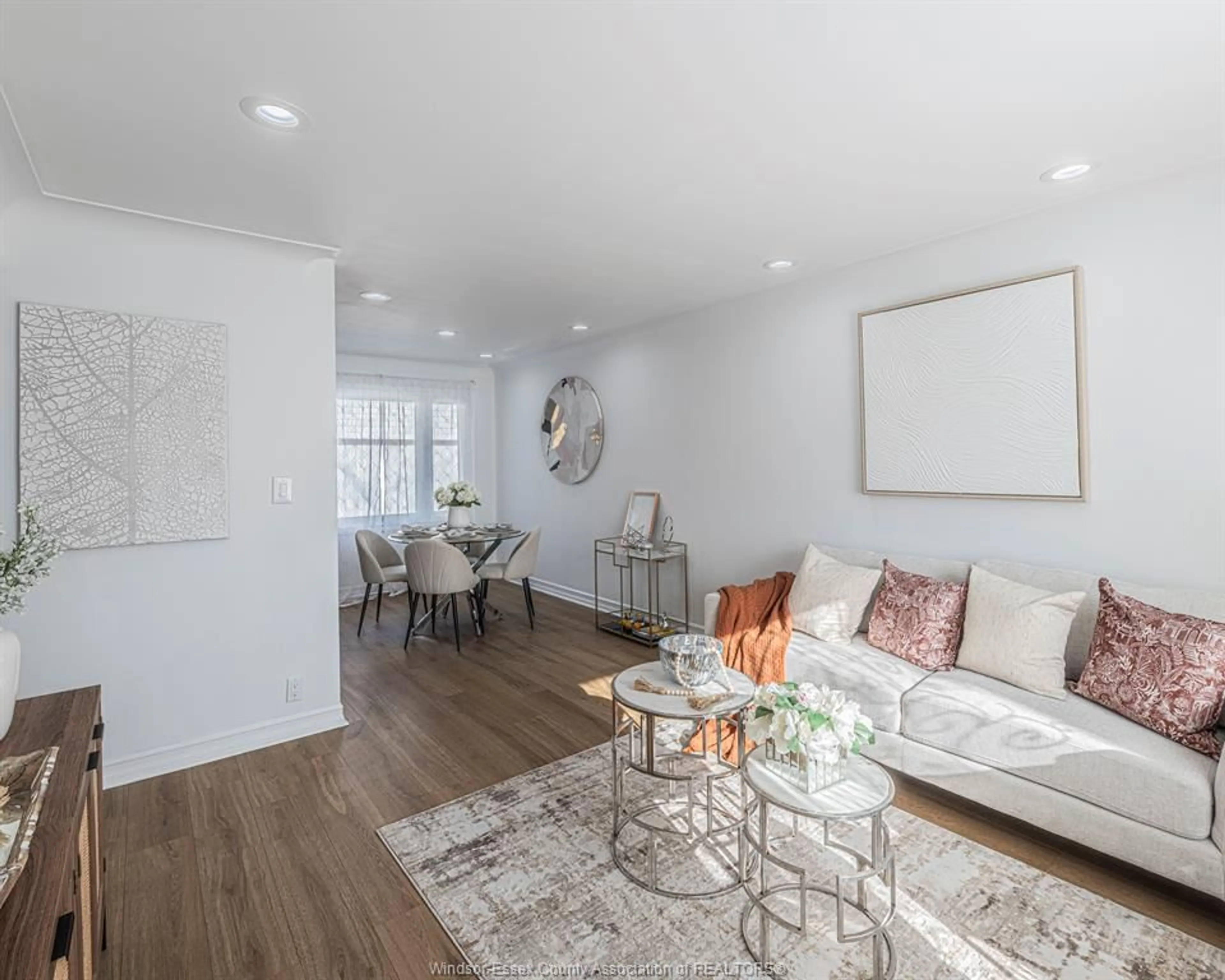 Living room with furniture, wood/laminate floor for 3446 MARK, Windsor Ontario N9E 2X4