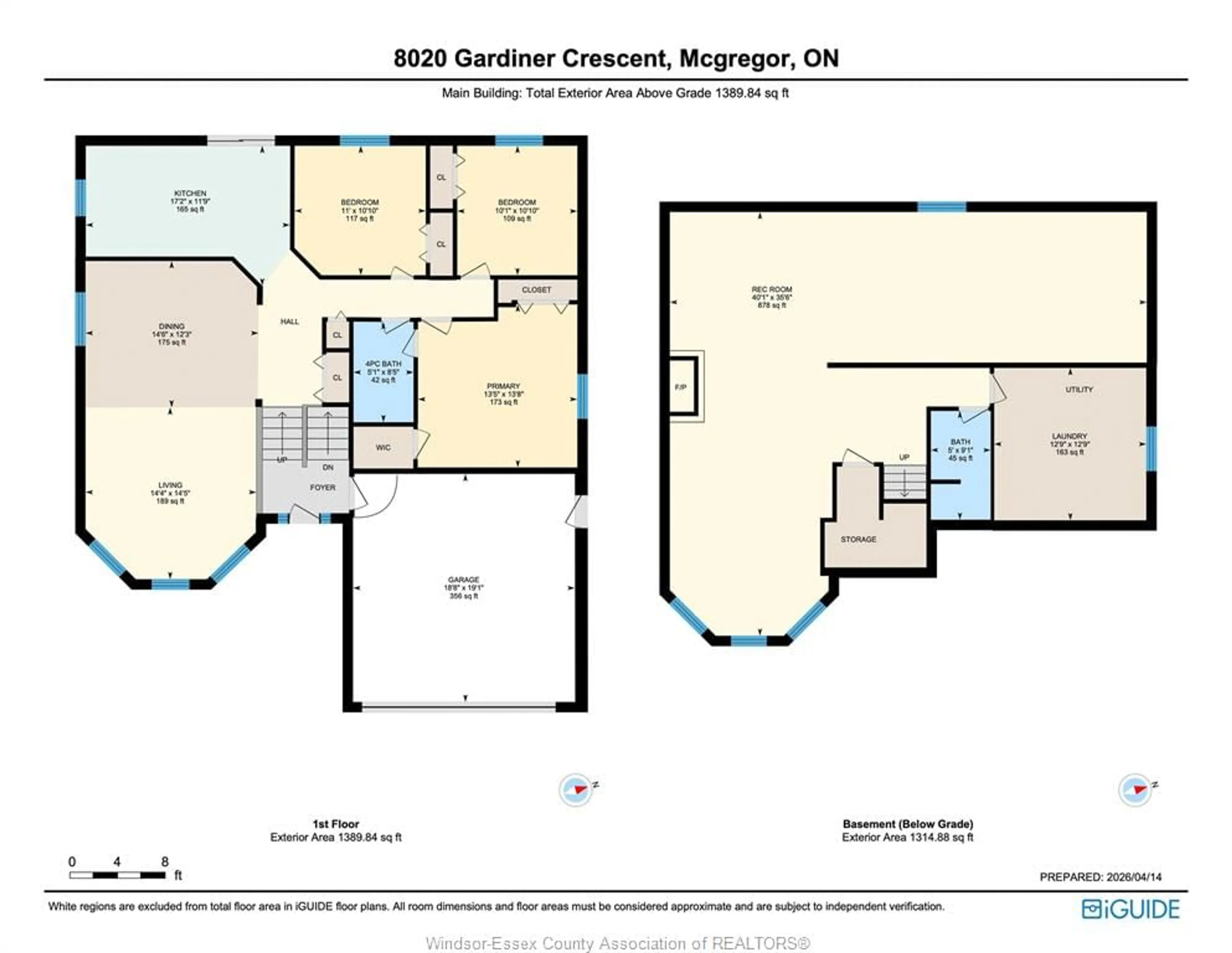Floor plan for 8020 Gardiner Cres, McGregor Ontario N0R 1J0