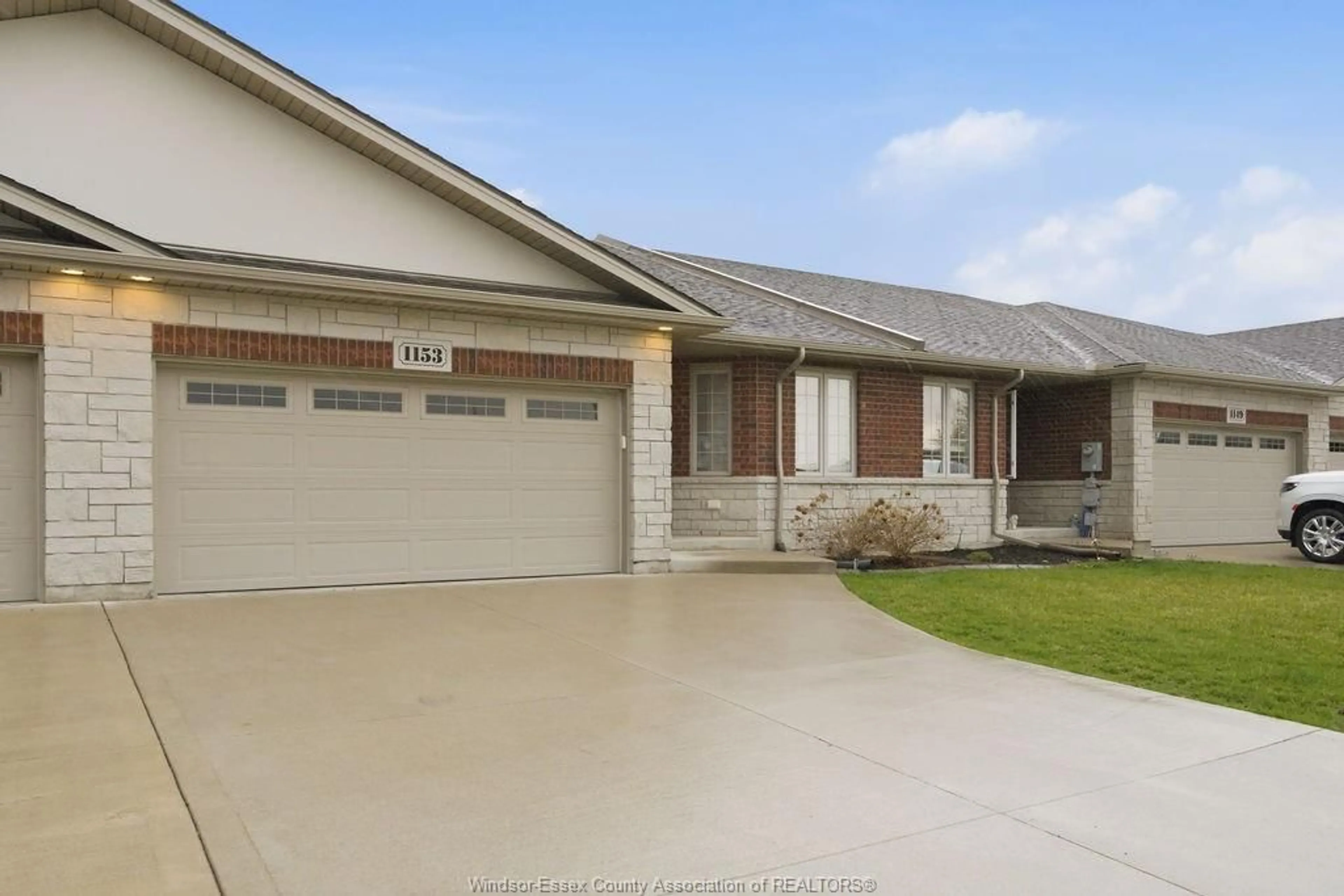 Home with vinyl exterior material, street for 1153 BRIDALFALLS, Windsor Ontario N8P 0C5