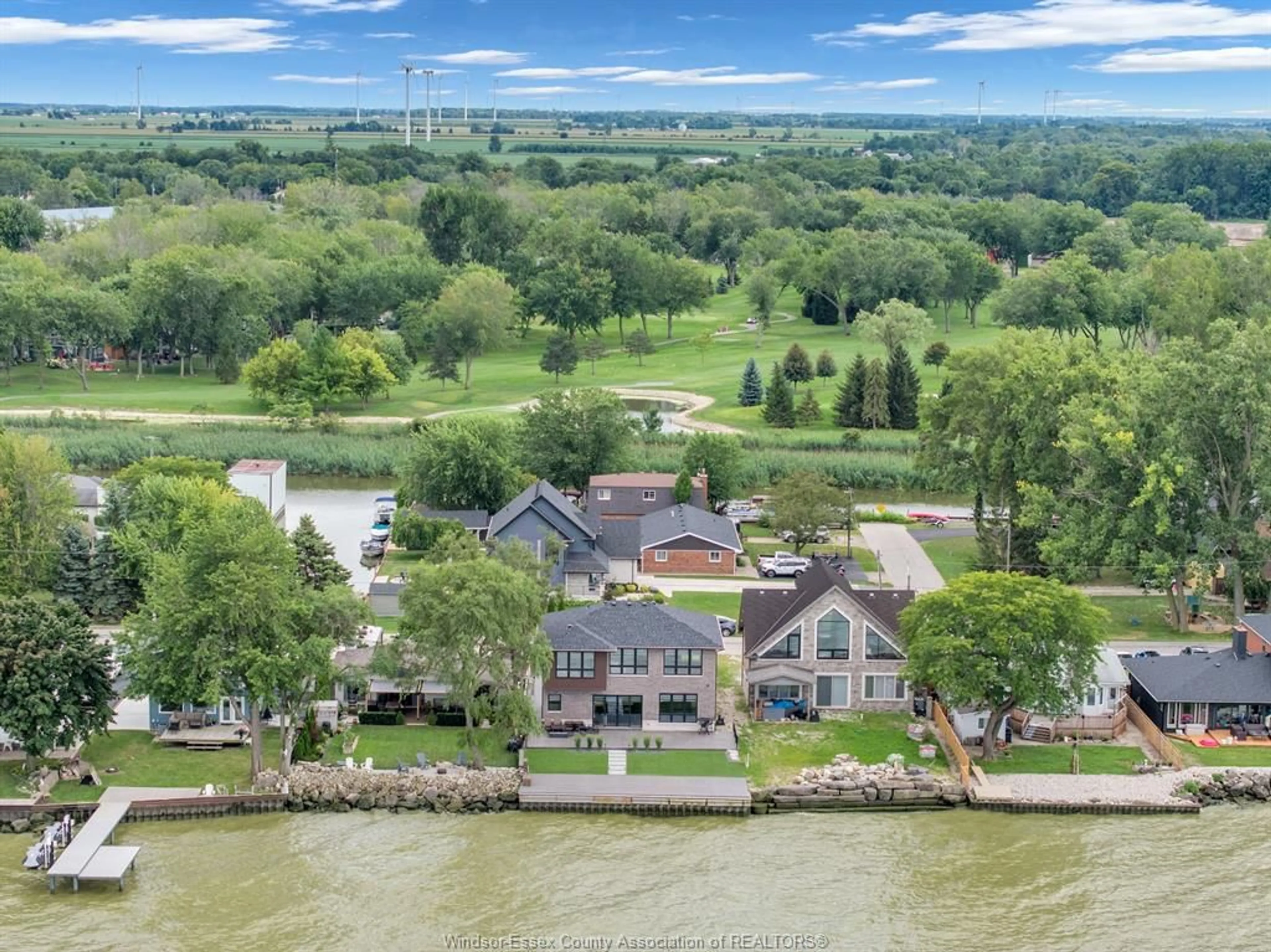 A pic from outside/outdoor area/front of a property/back of a property/a pic from drone, water/lake/river/ocean view for 983 LAKESHORE PARK Rd, Lakeshore Ontario N0R 1A0