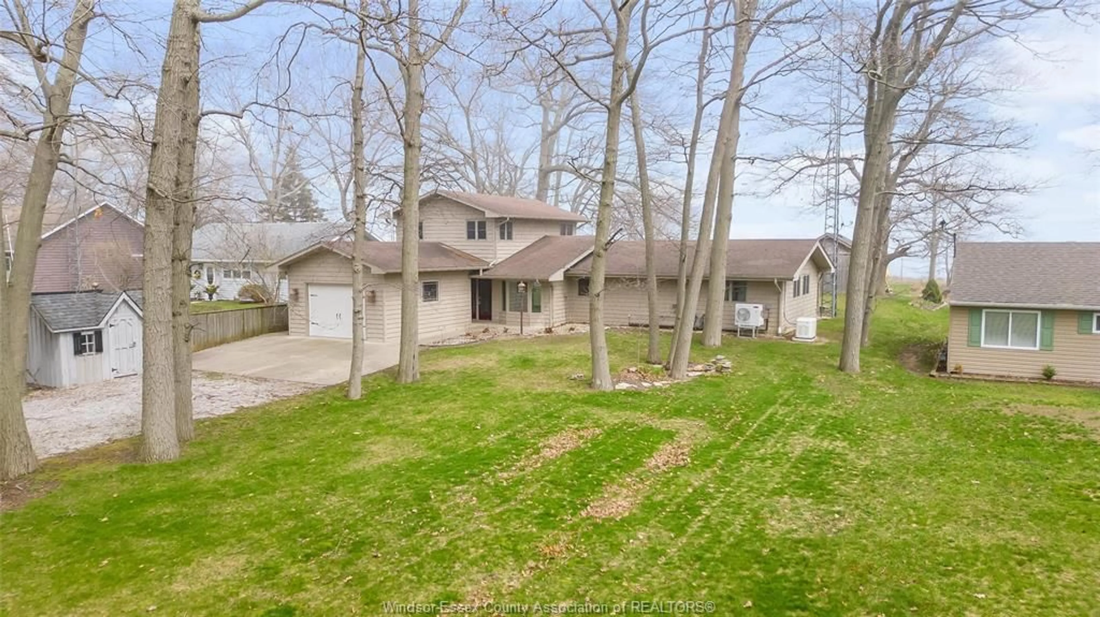 A pic from outside/outdoor area/front of a property/back of a property/a pic from drone, street for 11604 BATES Line, Rondeau Park Ontario N0P 1X0