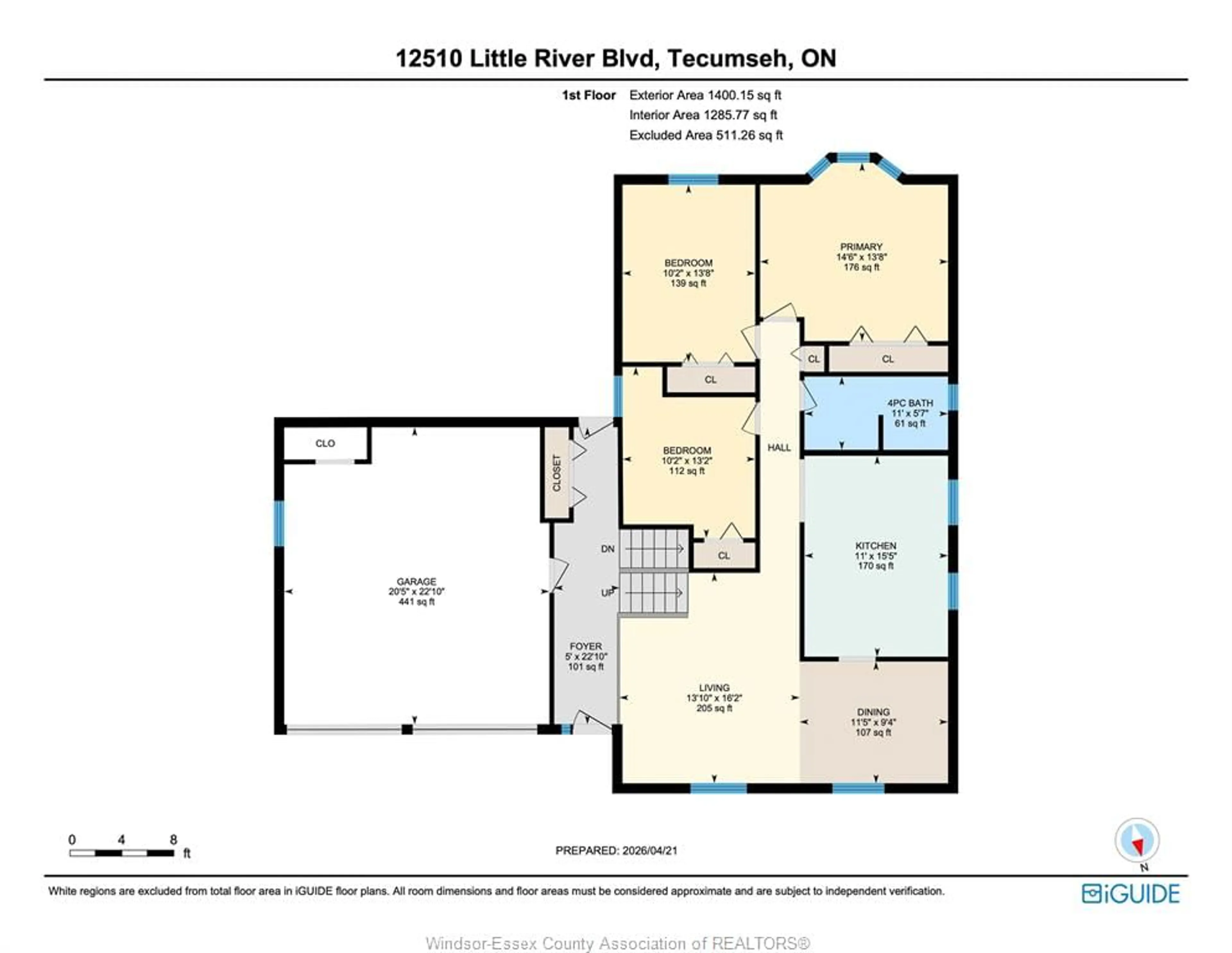 Floor plan for 12510 LITTLE RIVER Blvd, Tecumseh Ontario N8N 4H3