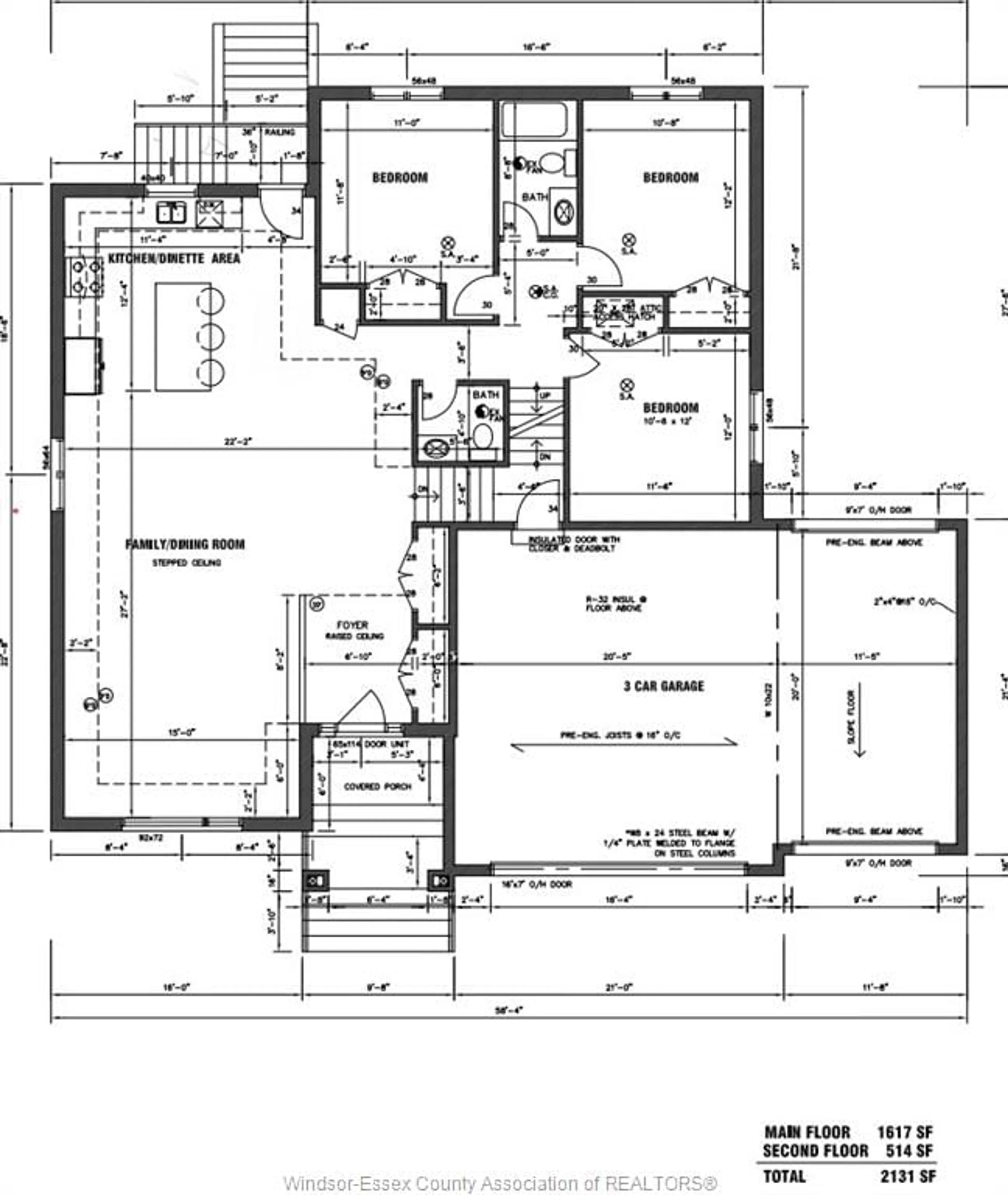 Floor plan for 1798 ARGUS St, LaSalle Ontario N9J 3G4