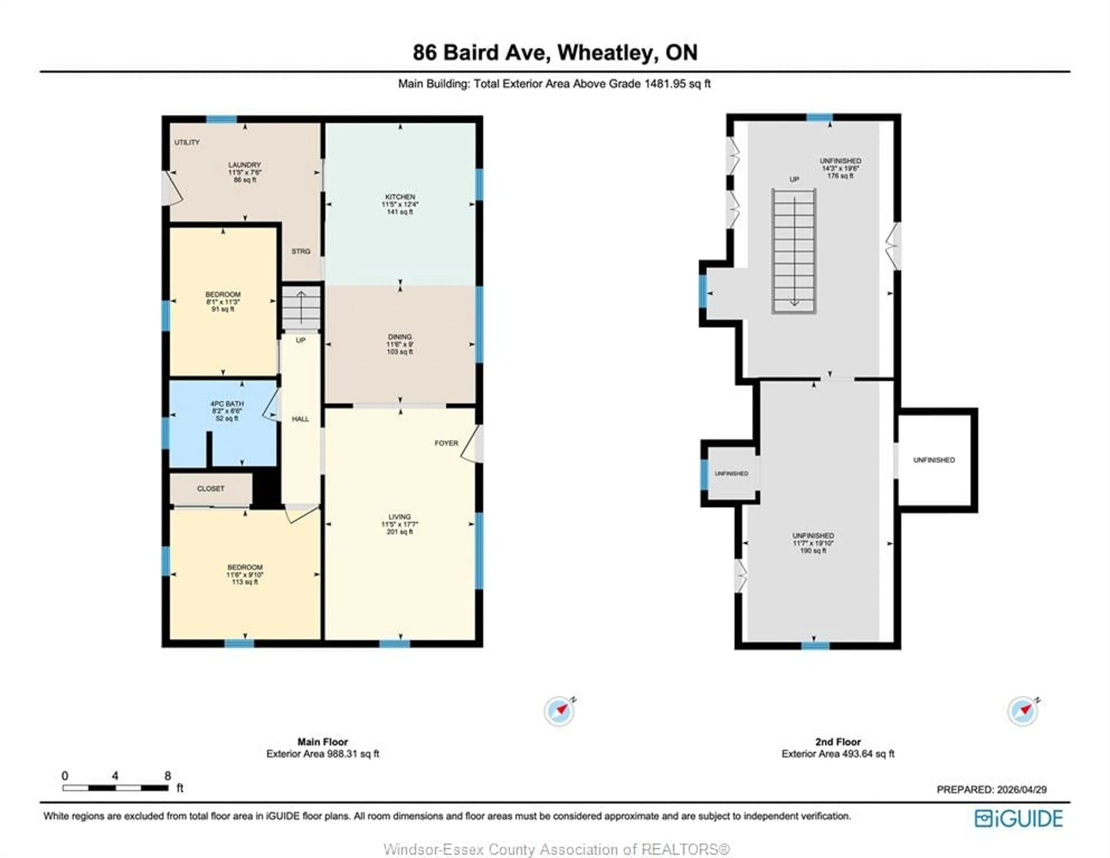 Floor plan for 86 Baird Ave, Wheatley Ontario N0P 2P0