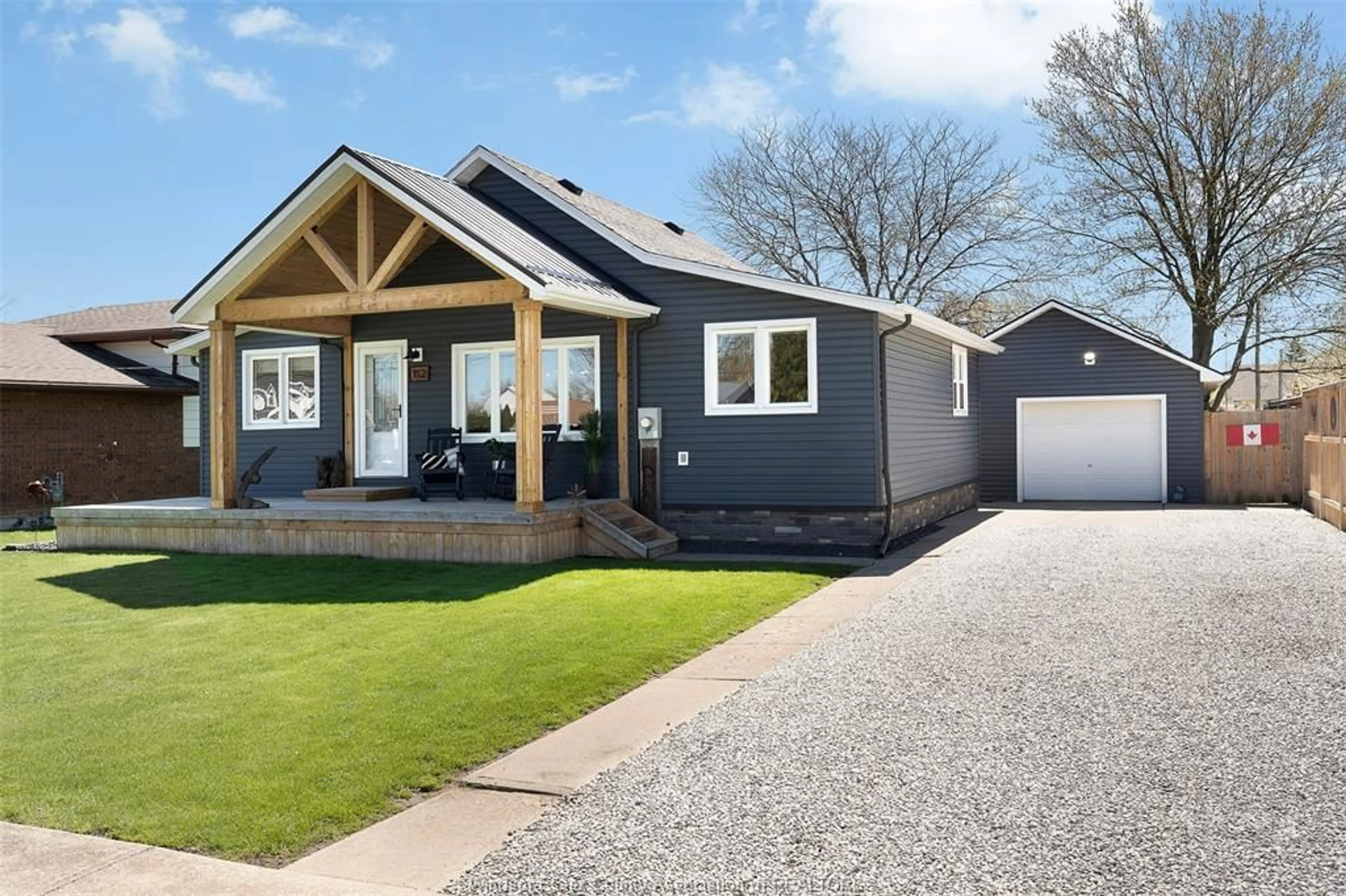 Home with vinyl exterior material, street for 112 CHESTNUT St, Wheatley Ontario N0P 2P0