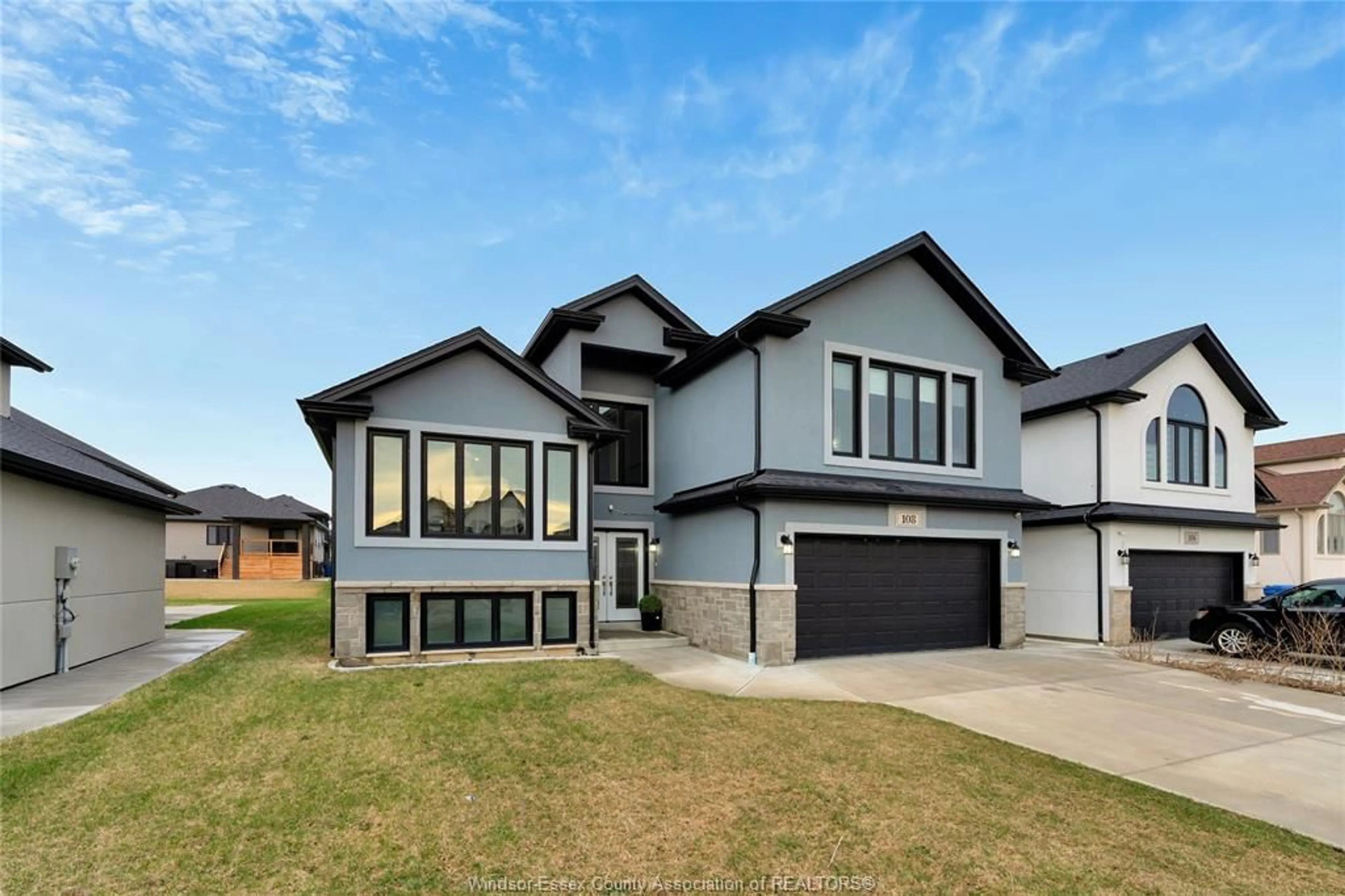 Home with vinyl exterior material, street for 108 BONNET Rd, Amherstburg Ontario N9V 3T4