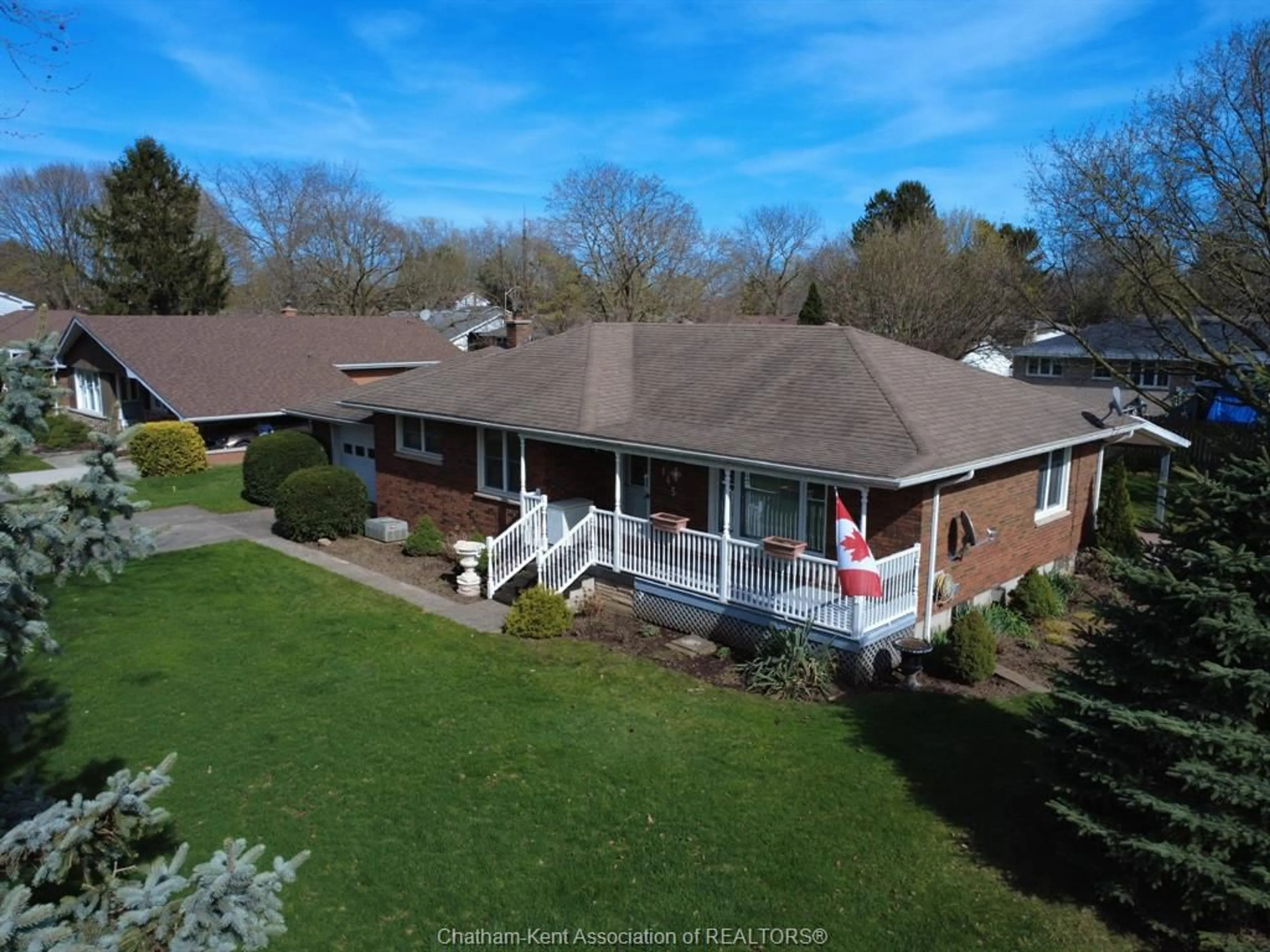 A pic from outside/outdoor area/front of a property/back of a property/a pic from drone, unknown for 145 Main St, Ridgetown Ontario N0P 2C0