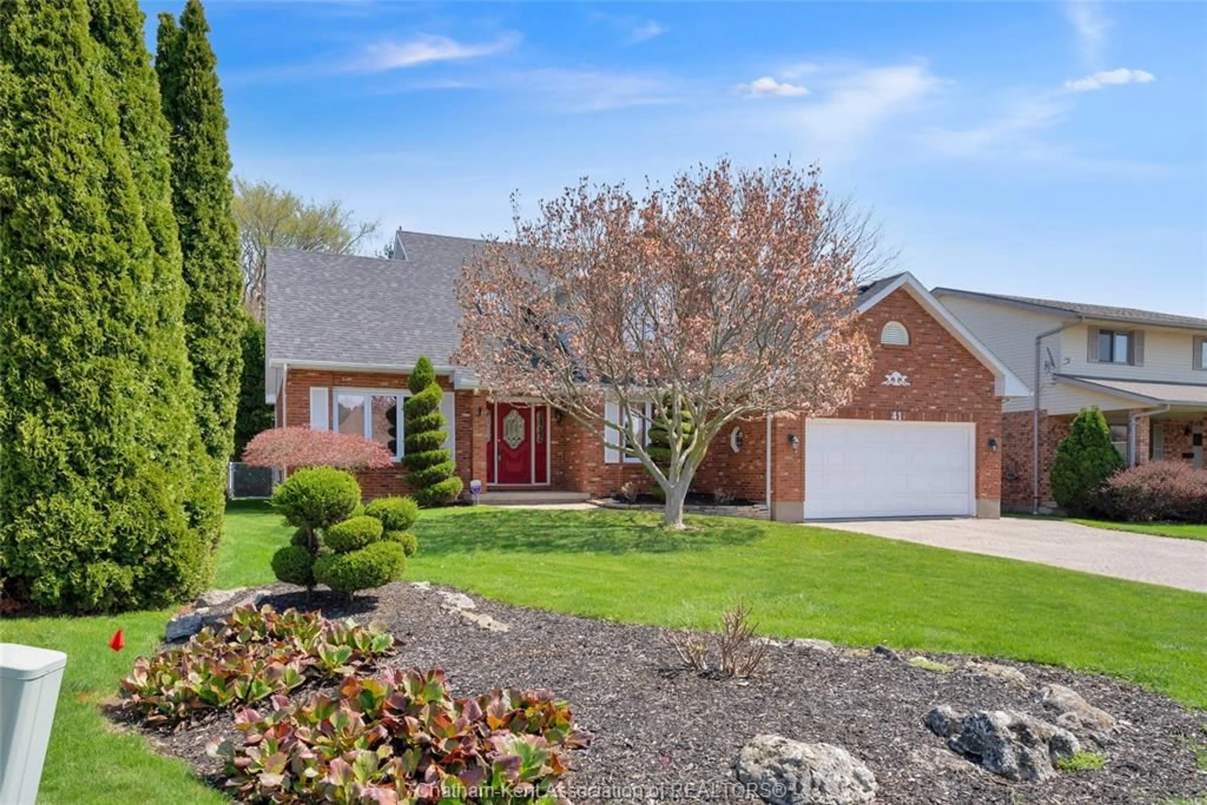 Home with brick exterior material, street for 41 Orangewood Blvd, Chatham Ontario N7L 5G9