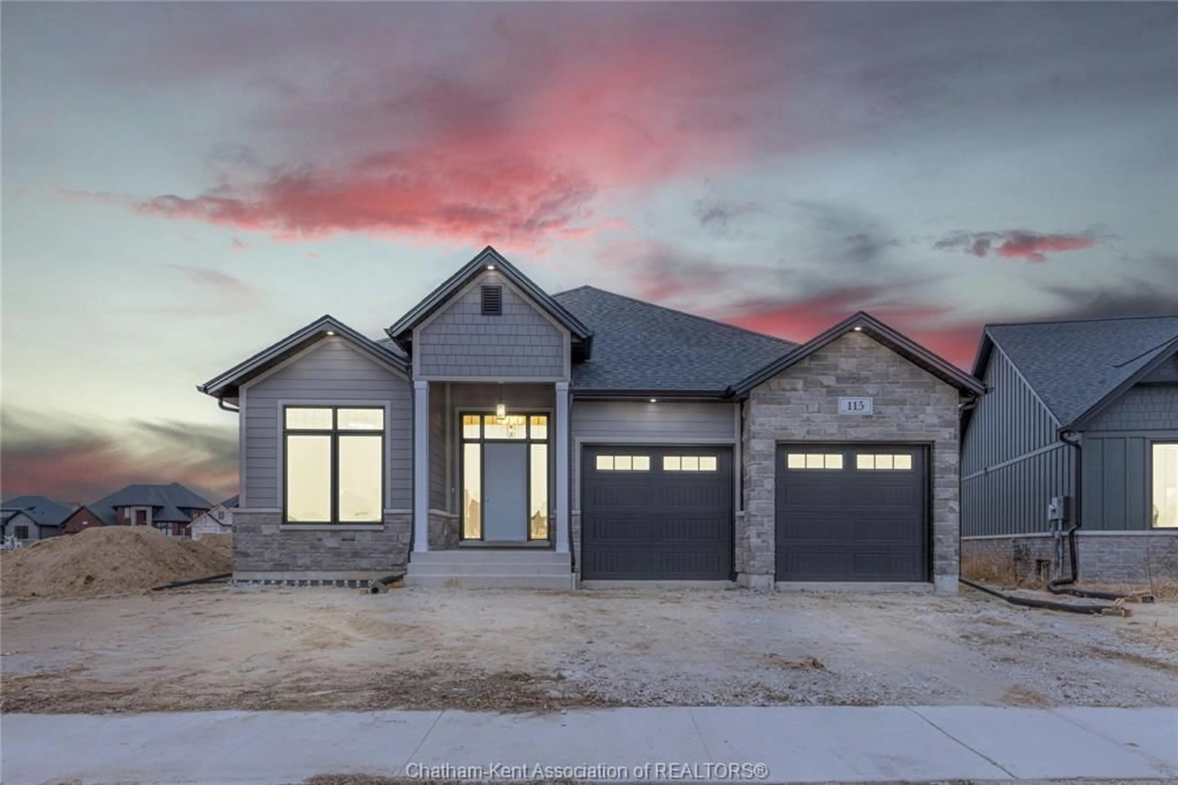 Home with brick exterior material, street for 44 BLOOMINGTON Way, Chatham Ontario N7L 0H2
