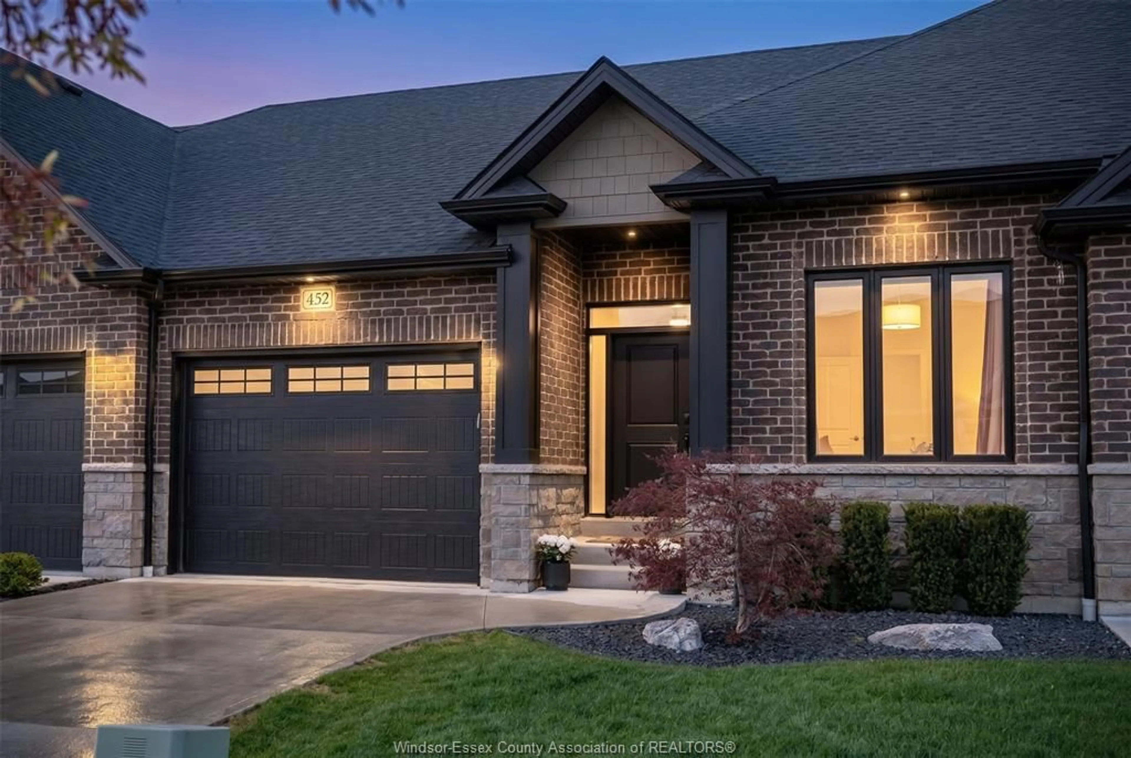 Home with brick exterior material, street for 452 BRUNMAR Cres, Lakeshore Ontario N8L 0Y2