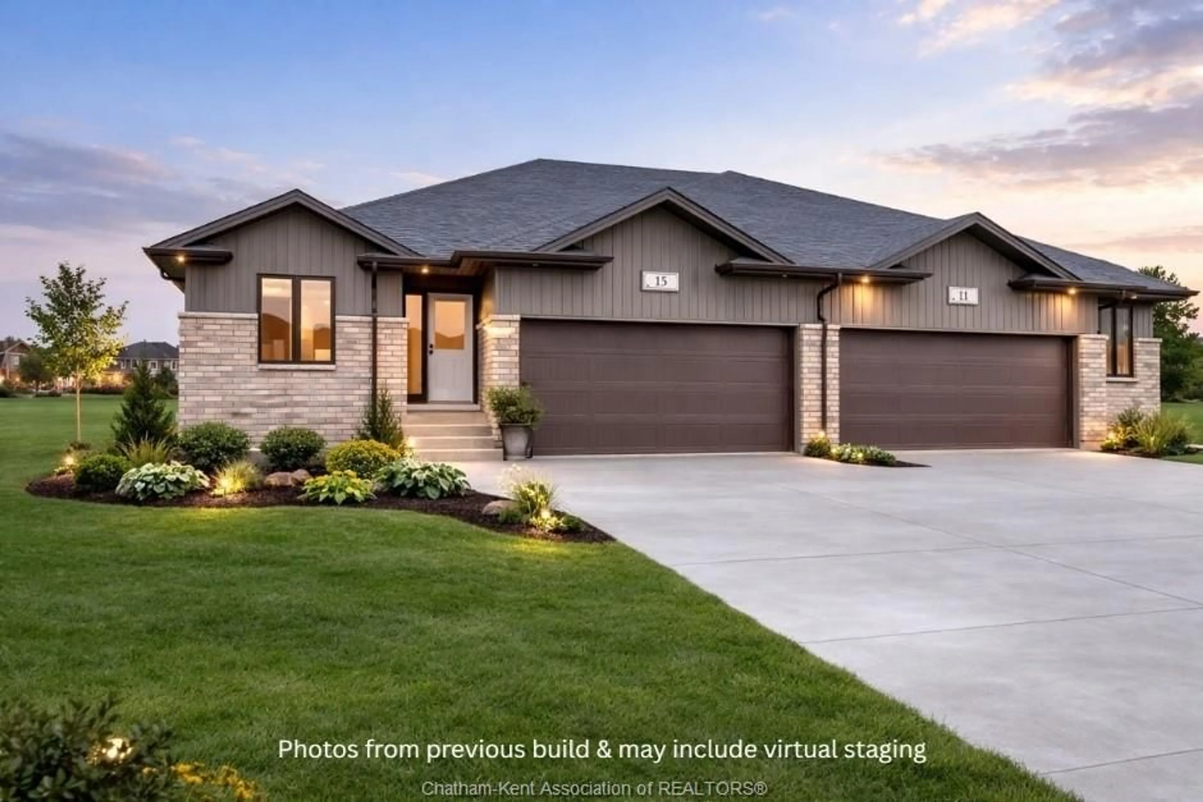 Home with brick exterior material, street for 20 Cornerstone Pl, Chatham Ontario N7M 0V8