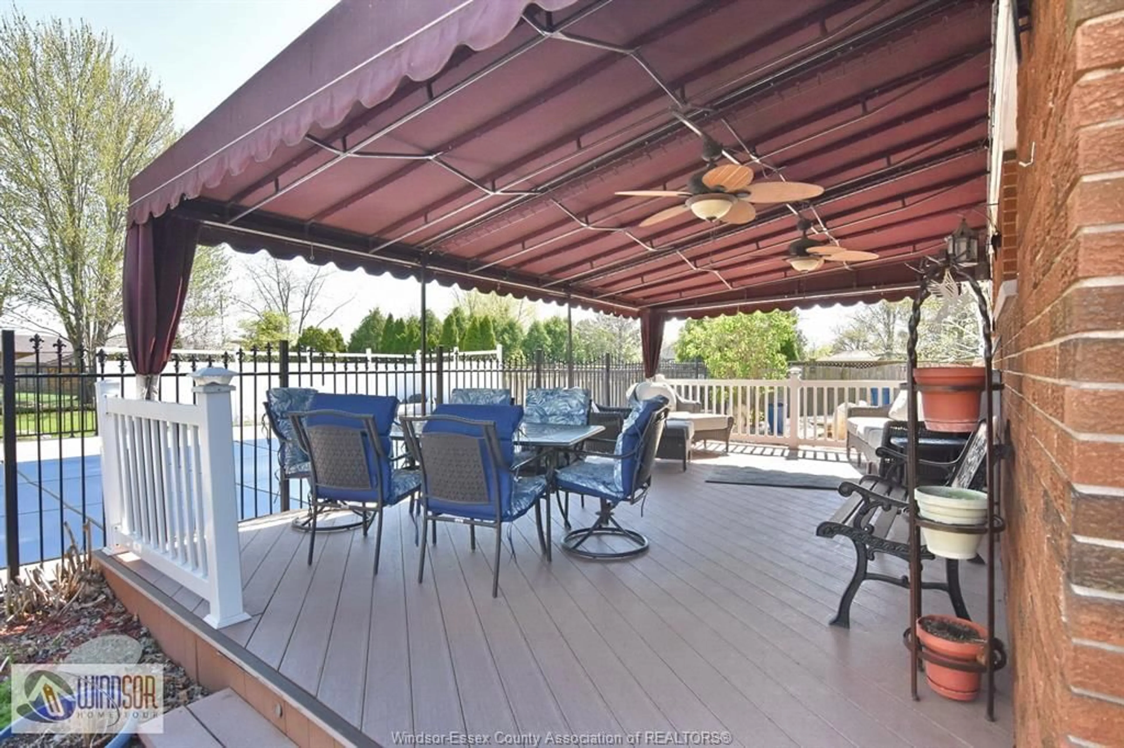 Patio, water/lake/river/ocean view for 194 BRIEN Ave, Essex Ontario N8M 2P6