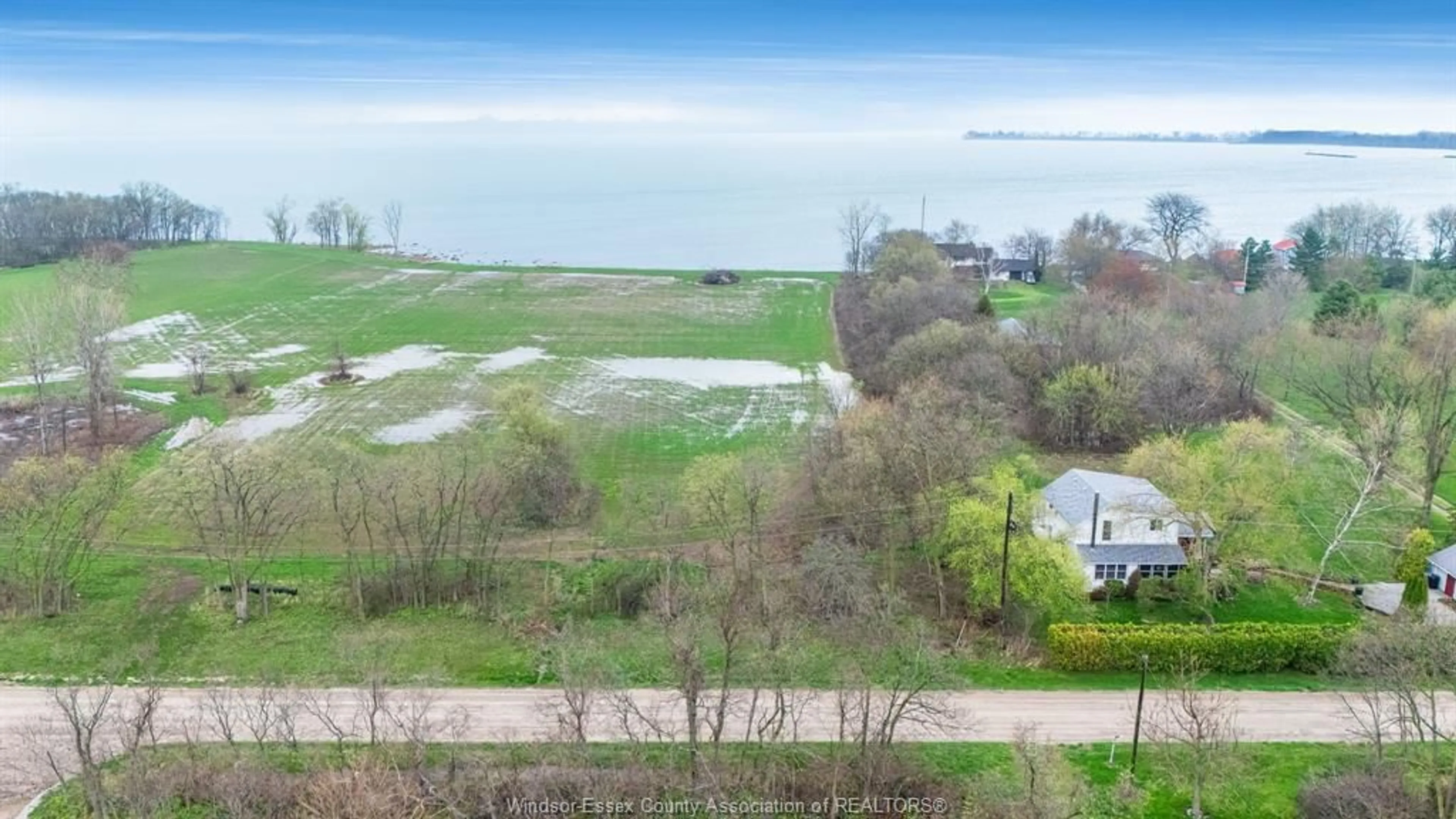 A pic from outside/outdoor area/front of a property/back of a property/a pic from drone, water/lake/river/ocean view for 107 Sheridan Point Rd, Pelee Island Ontario N0R 1M0