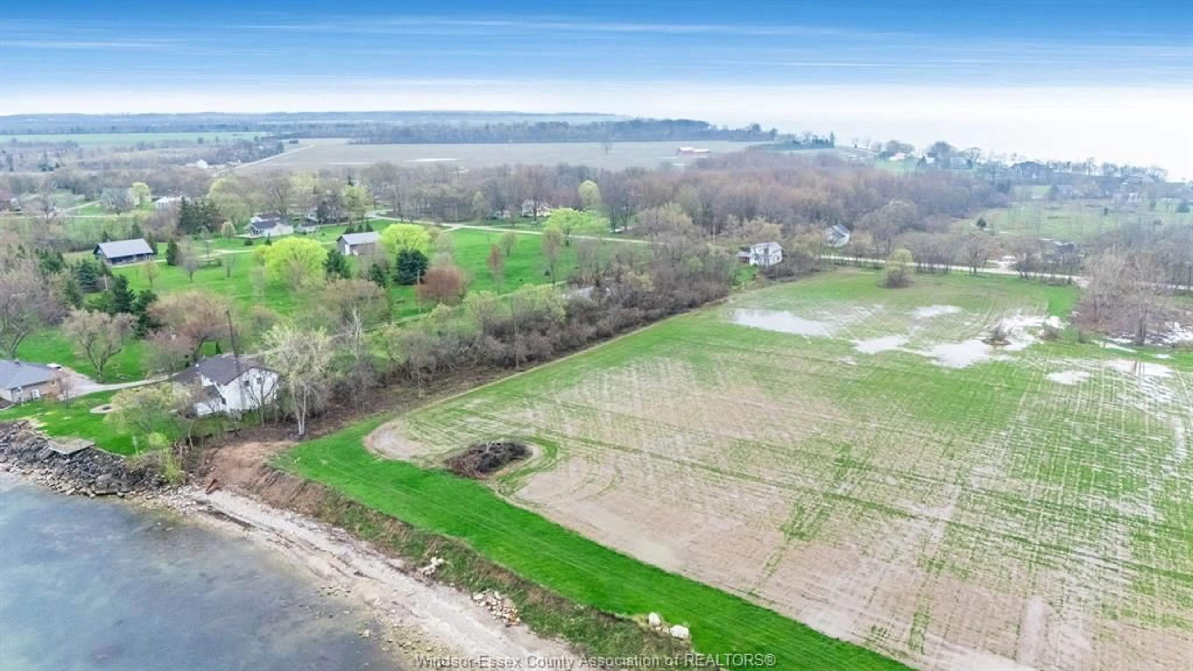 A pic from outside/outdoor area/front of a property/back of a property/a pic from drone, water/lake/river/ocean view for 107 Sheridan Point Rd, Pelee Island Ontario N0R 1M0
