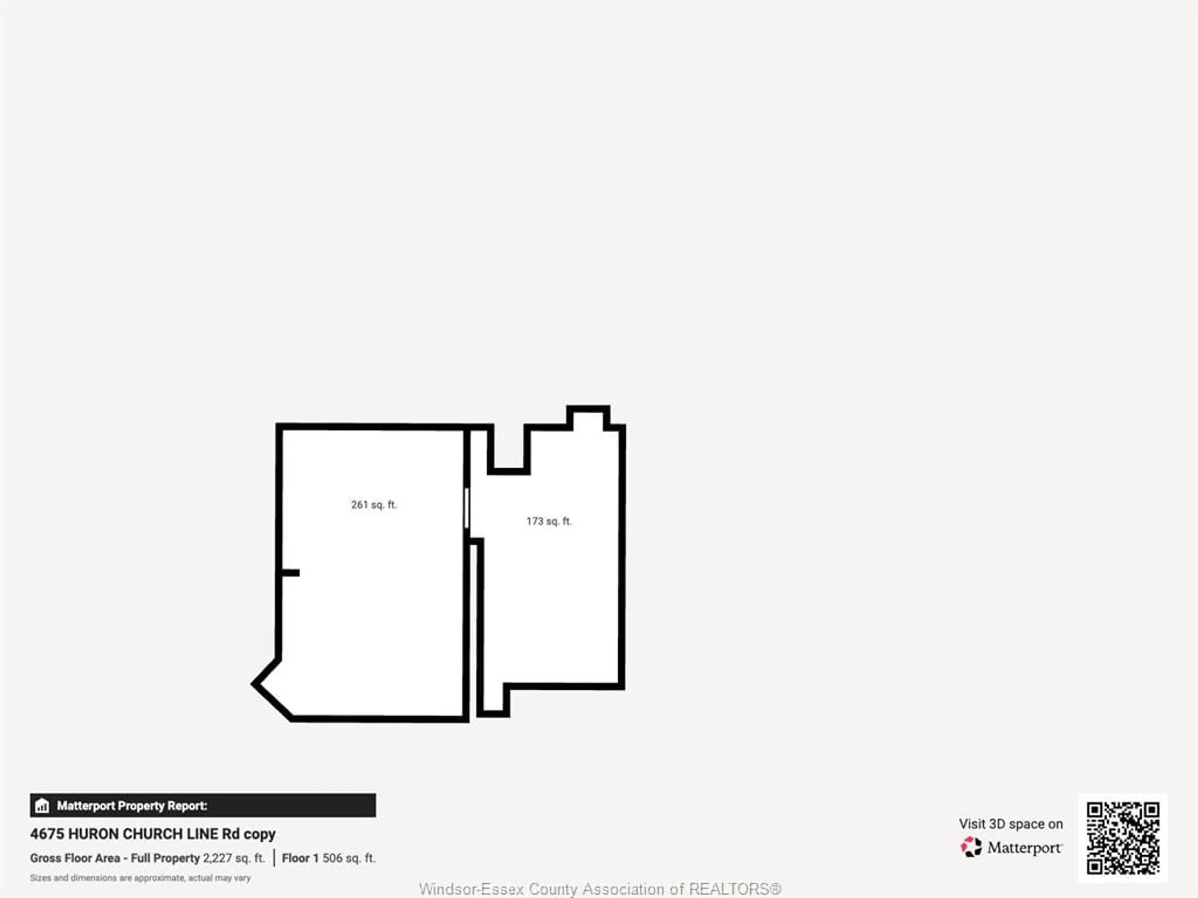 Floor plan for 4675 HURON CHURCH LINE, LaSalle Ontario N9H 1H5