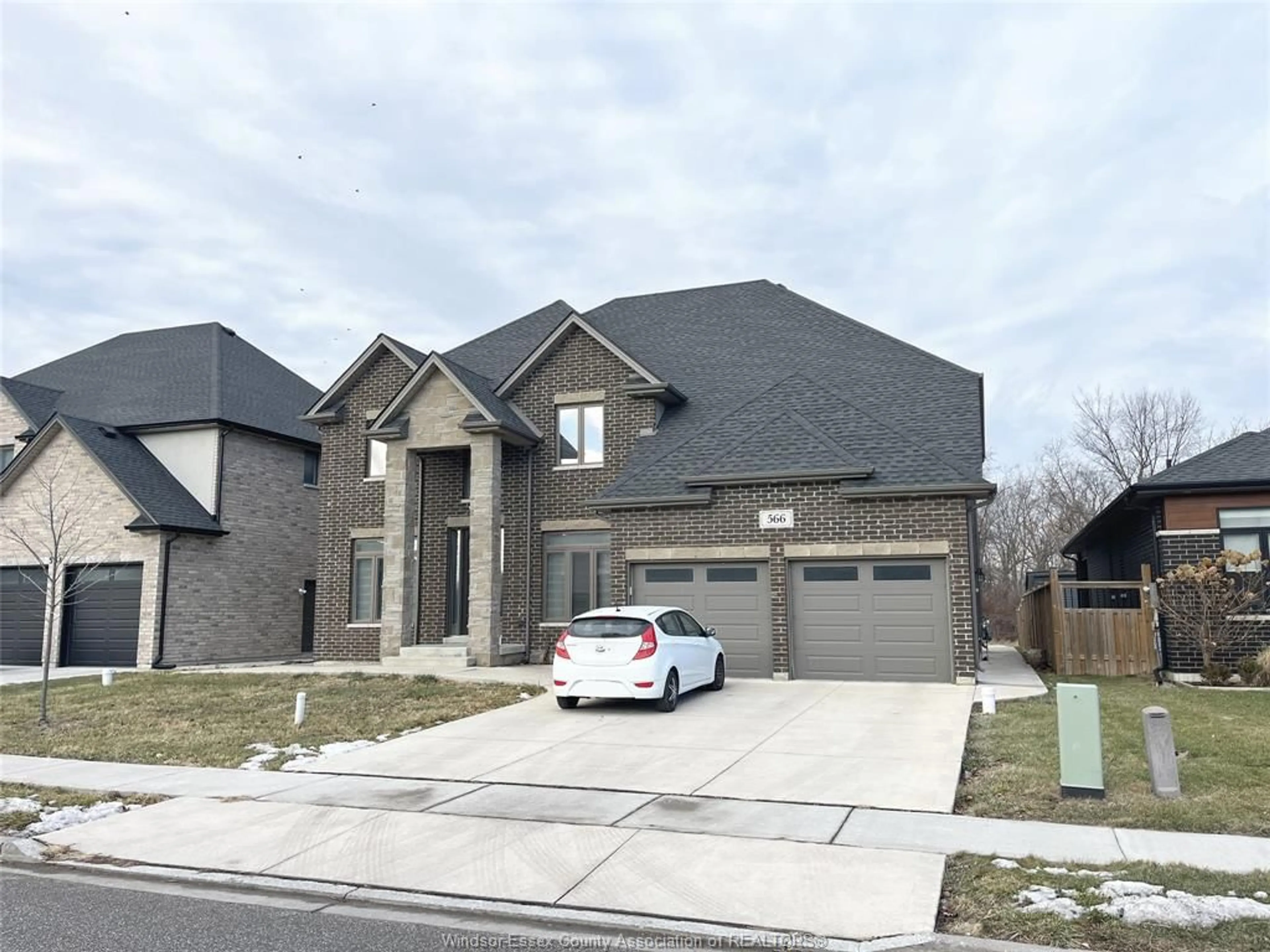 Home with brick exterior material, street for 566 MAGUIRE St, Windsor Ontario N9E 0A6