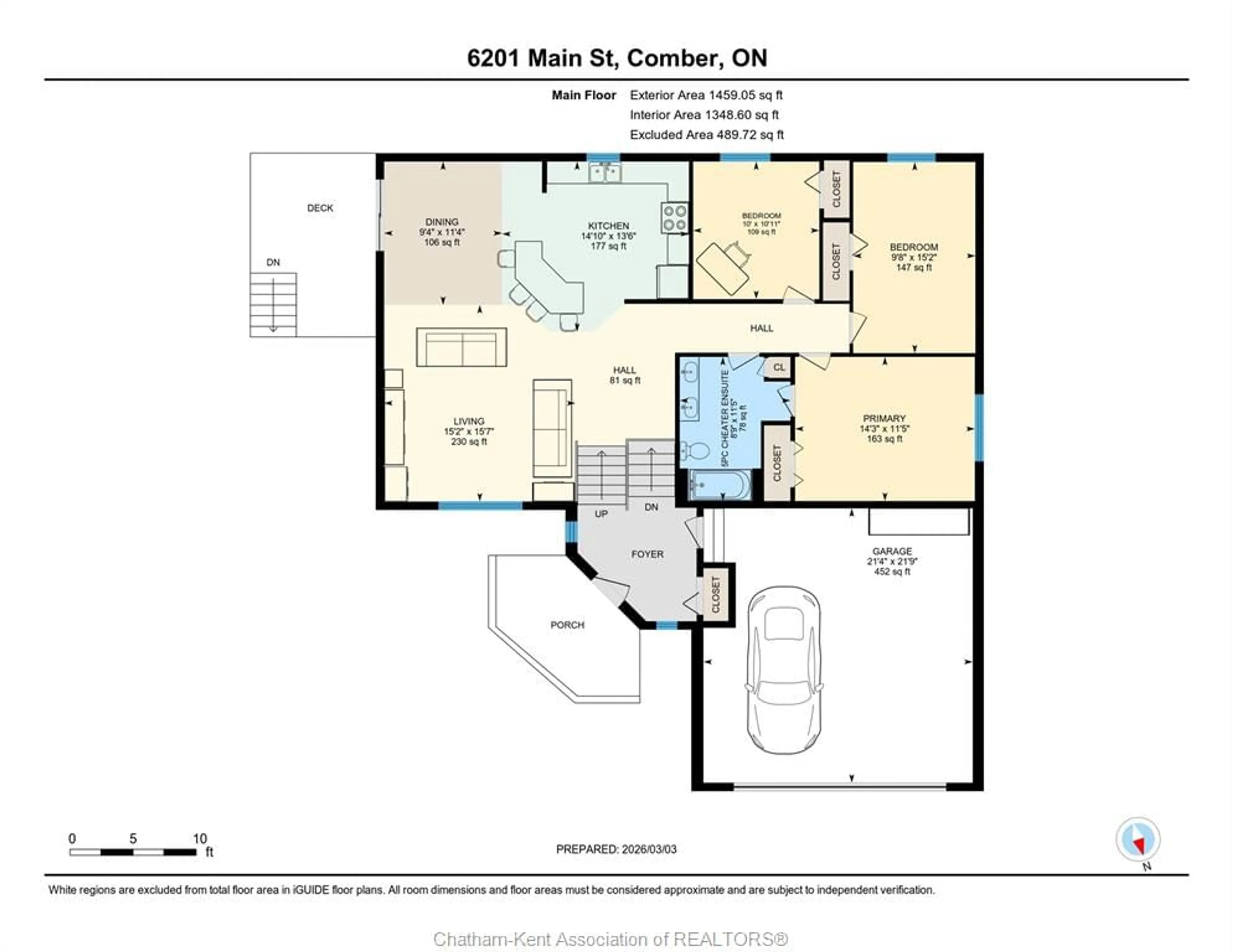 Floor plan for 6201 Main St, Comber Ontario N0P 1J0