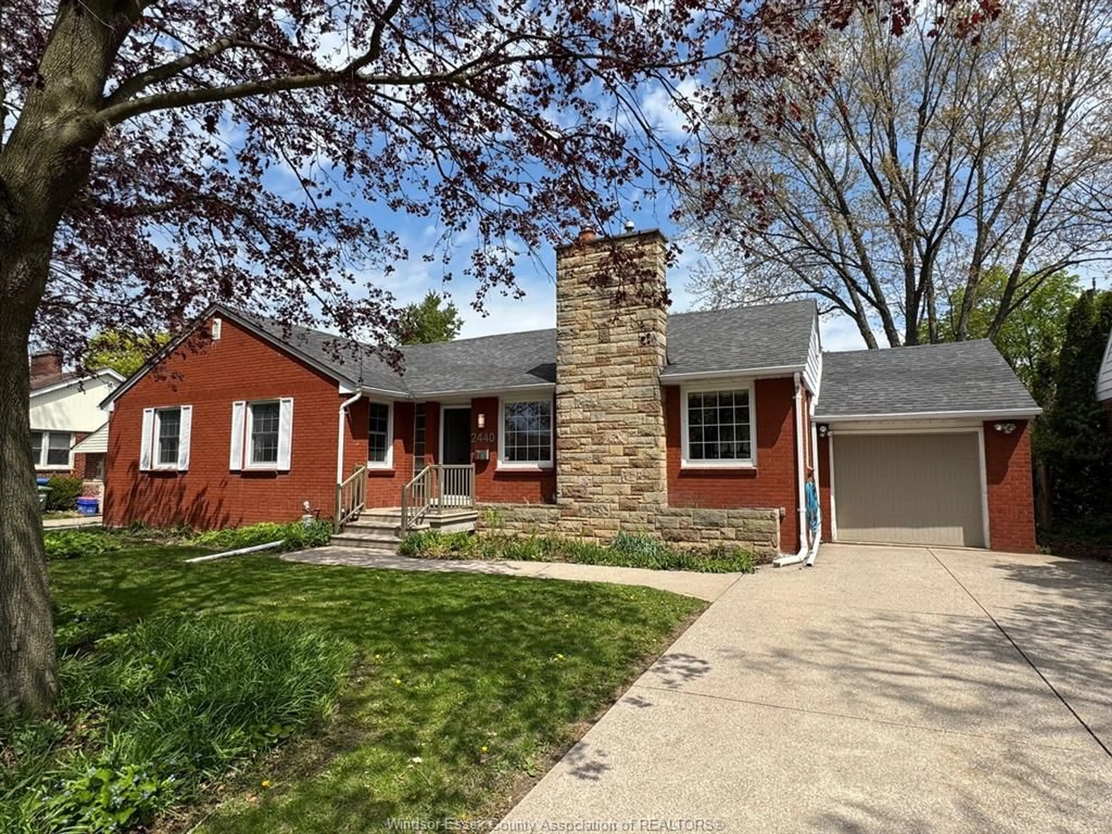 Home with brick exterior material, street for 2440 BUCKINGHAM Dr, Windsor Ontario N8T 2B5