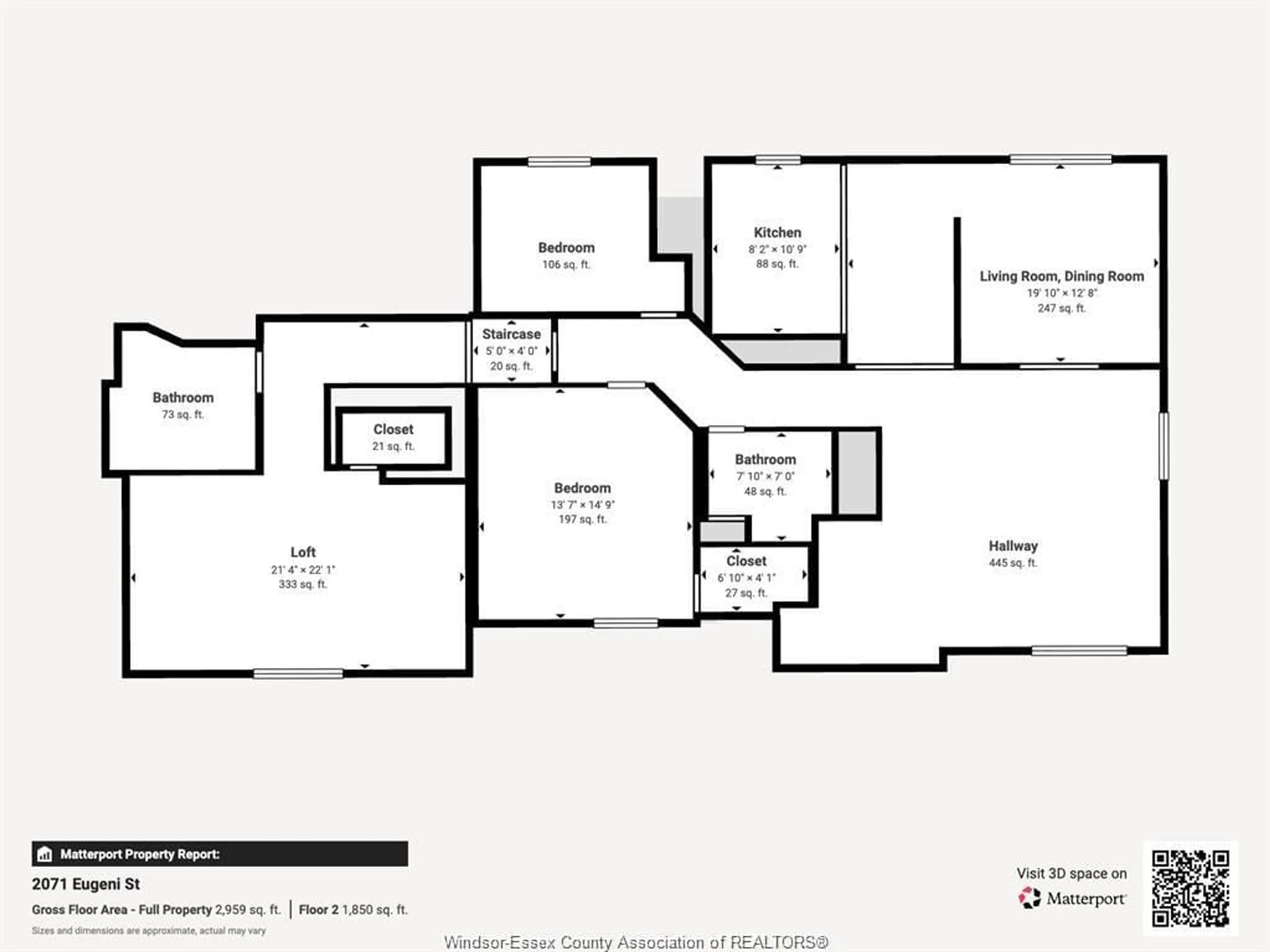 Floor plan for 2071 EUGENI, Tecumseh Ontario N9K 1B3