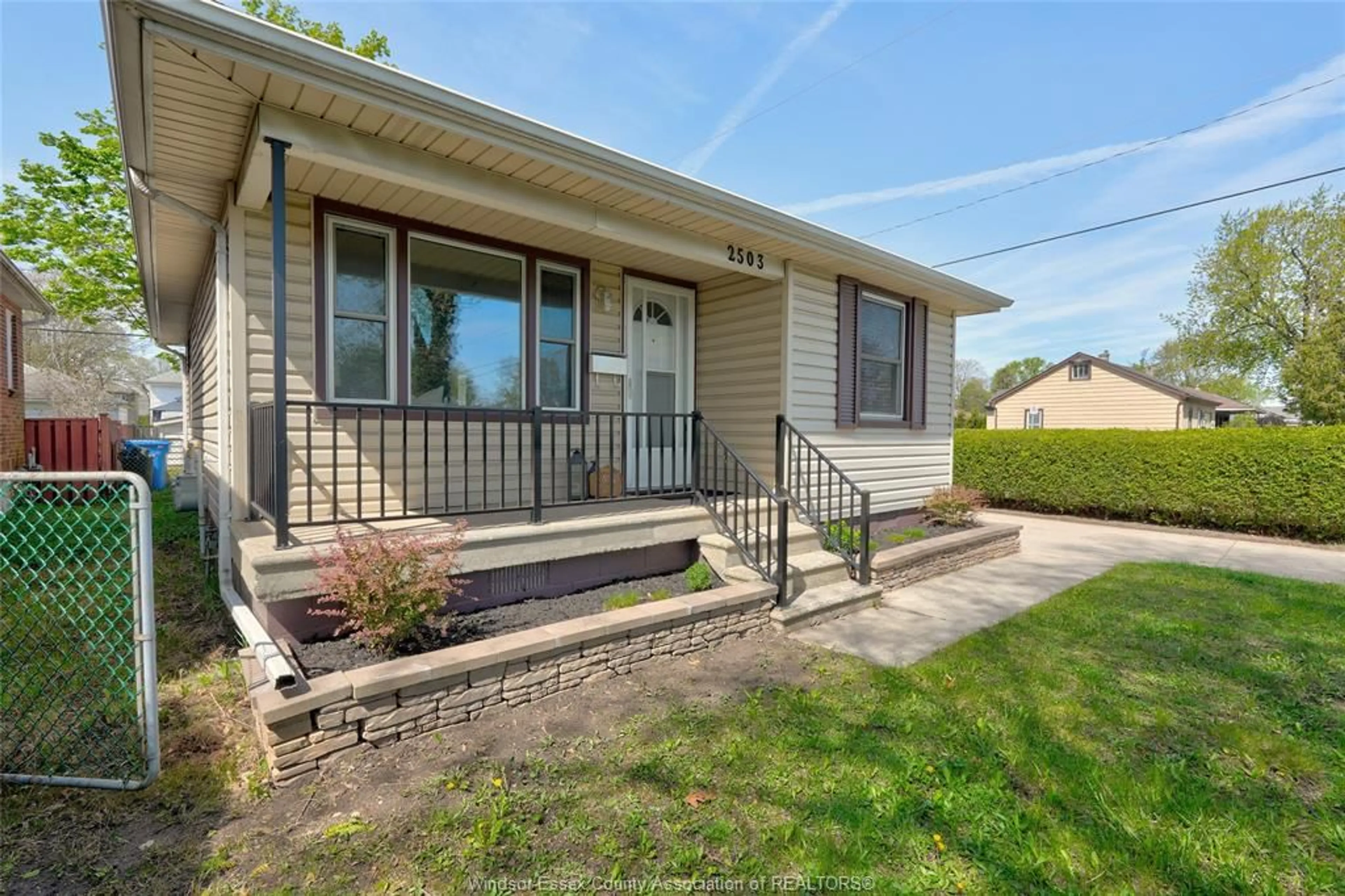 Home with vinyl exterior material, street for 2503 CHANDLER Rd, Windsor Ontario N8W 4A9