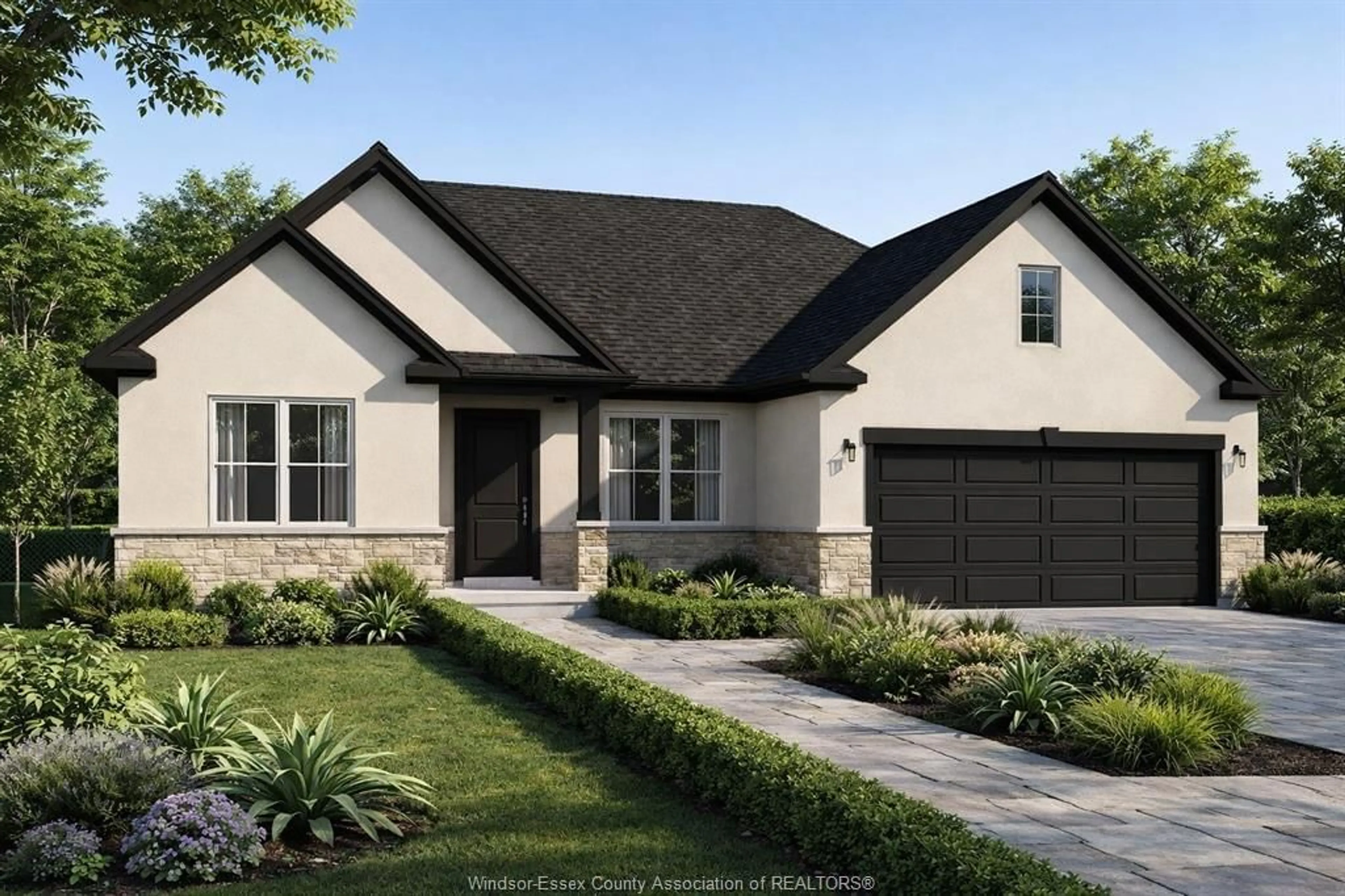 Home with brick exterior material, street for 1852 MOLISE Blvd, Kingsville Ontario N9Y 0G6