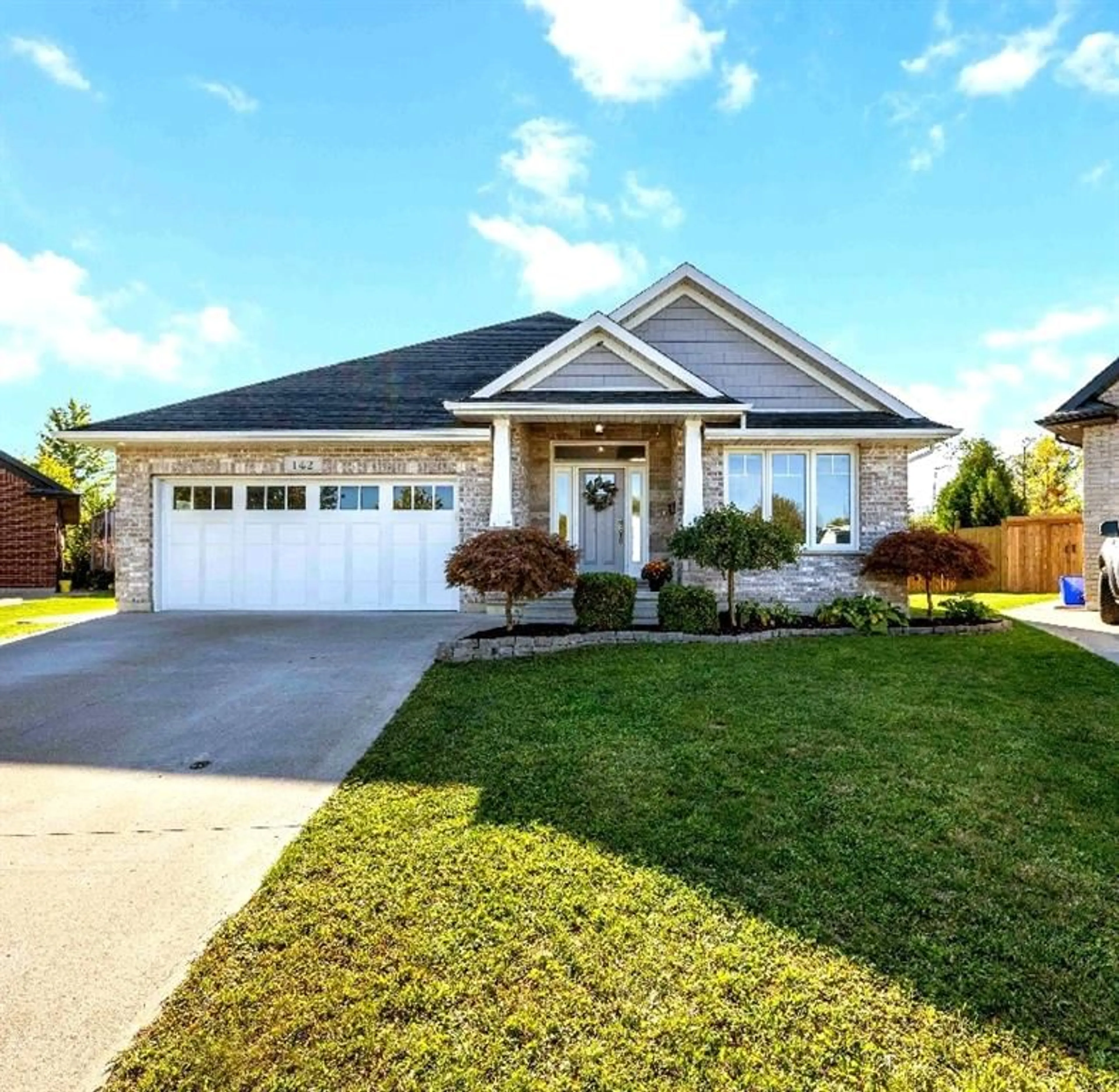 Home with brick exterior material, street for 142 Madison D'Andrea Ave, Sarnia Ontario N7S 6L9