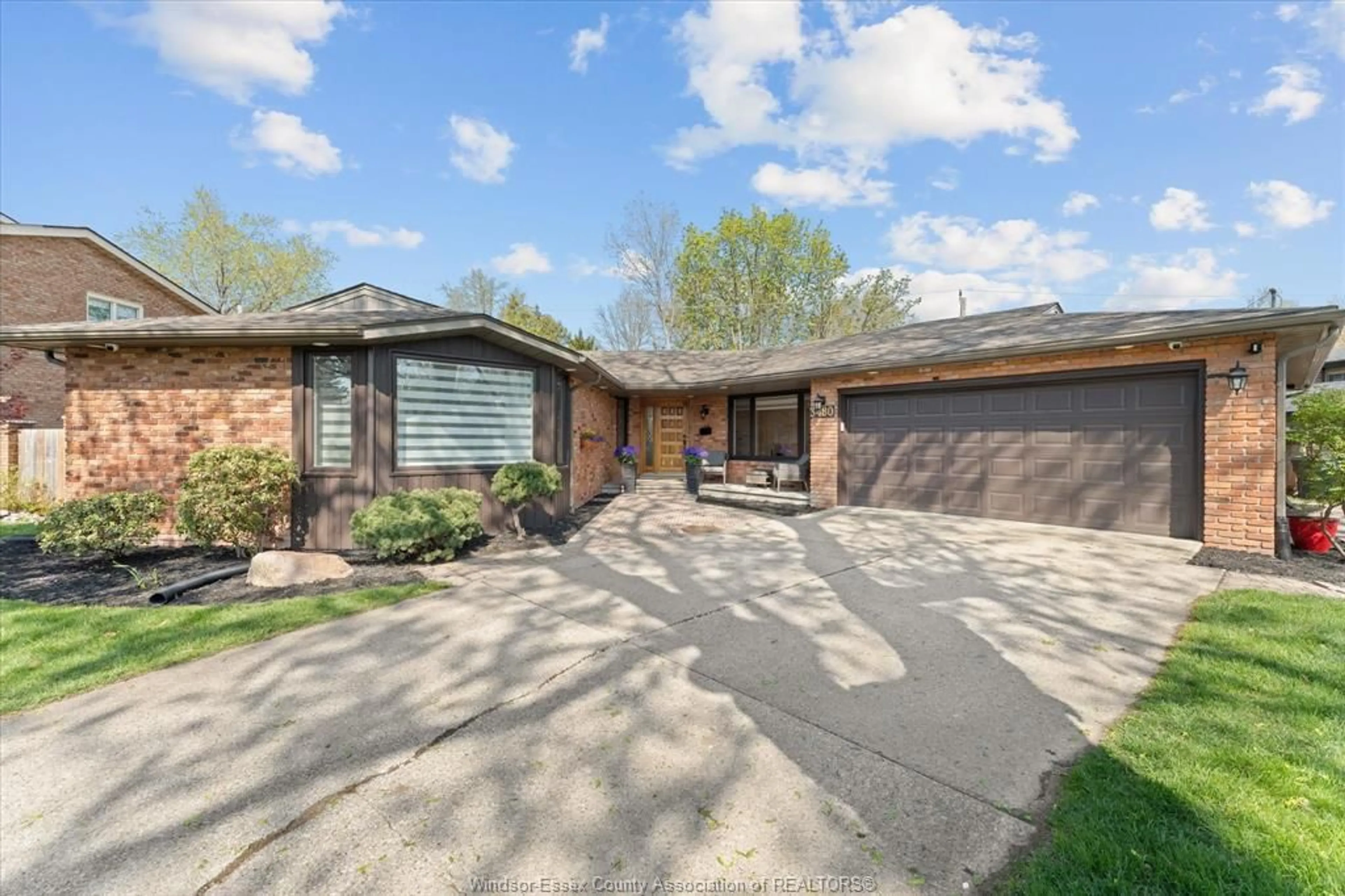 Home with brick exterior material, street for 3480 Ouellette, Windsor Ontario N9E 3L9