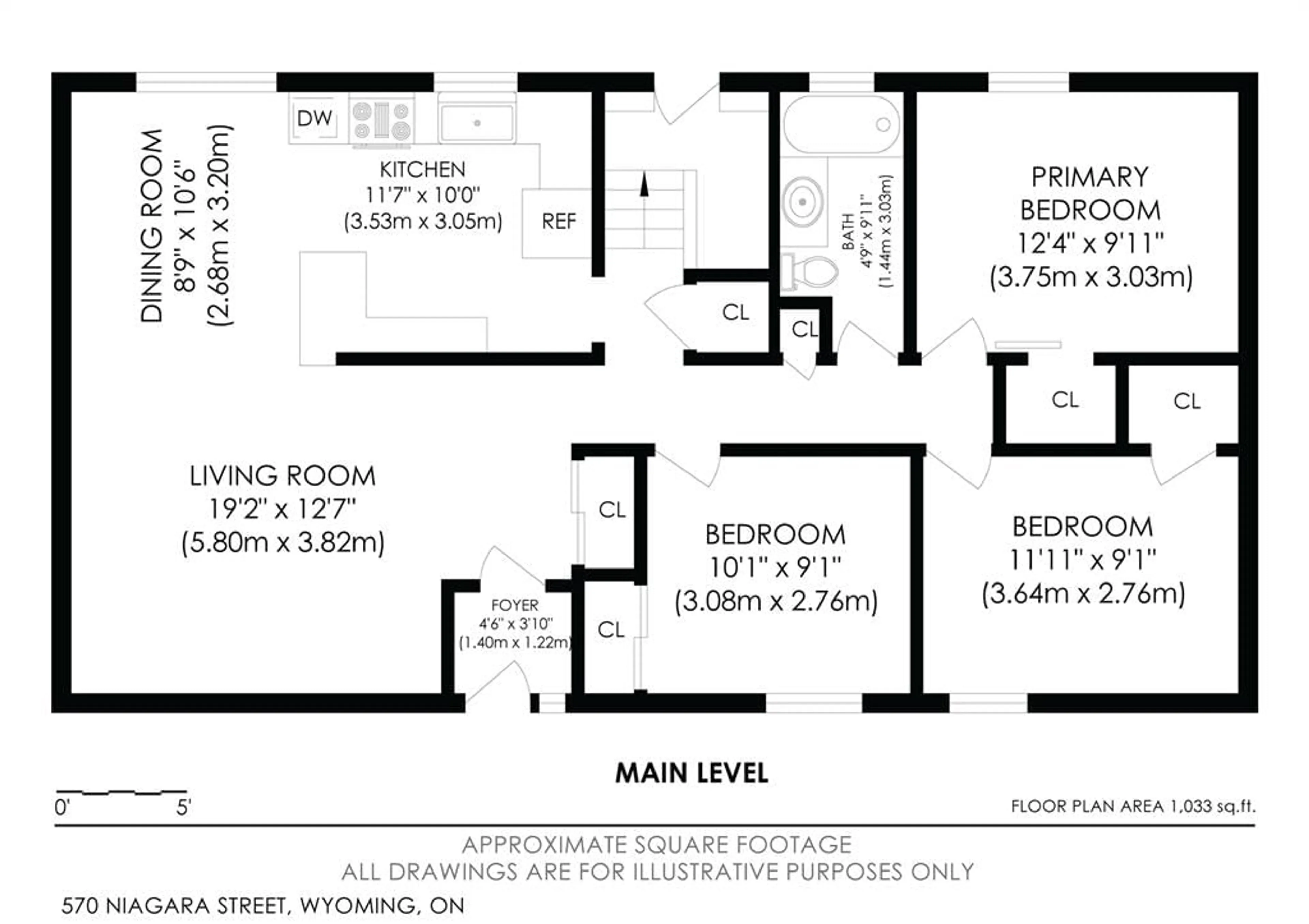 Floor plan for 570 NIAGARA St, Plympton-Wyoming Ontario N0N 1T0