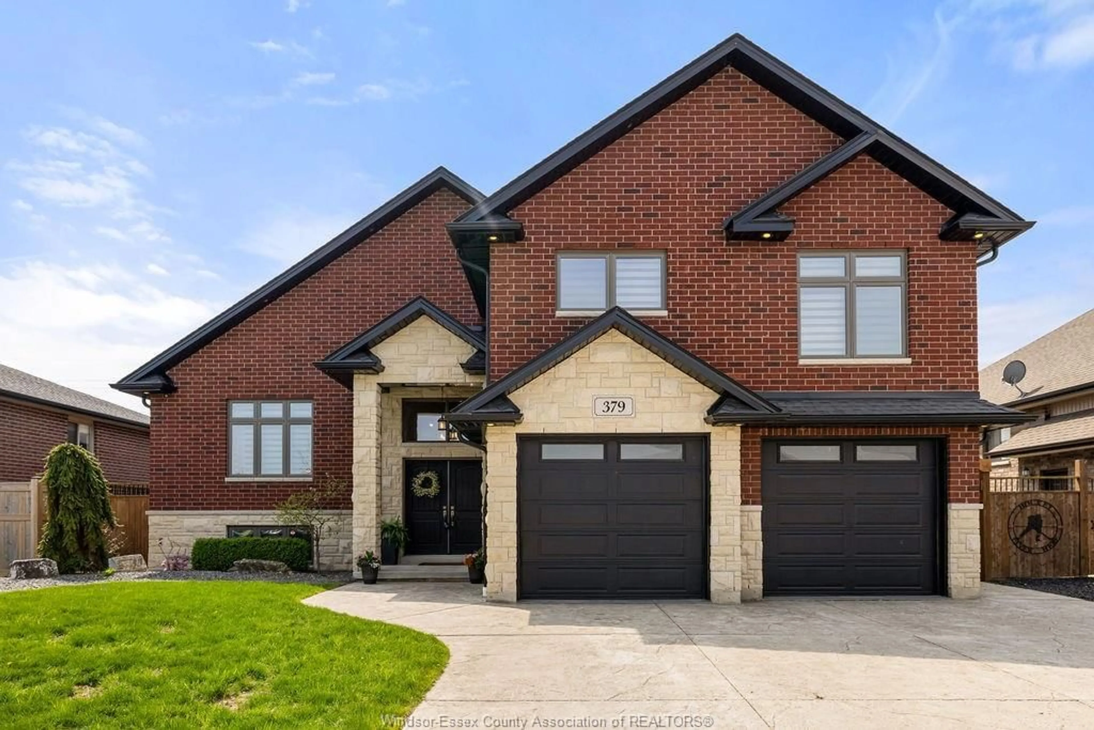 Home with brick exterior material, street for 379 PIROLI Cres, Lakeshore Ontario N8L 0R7