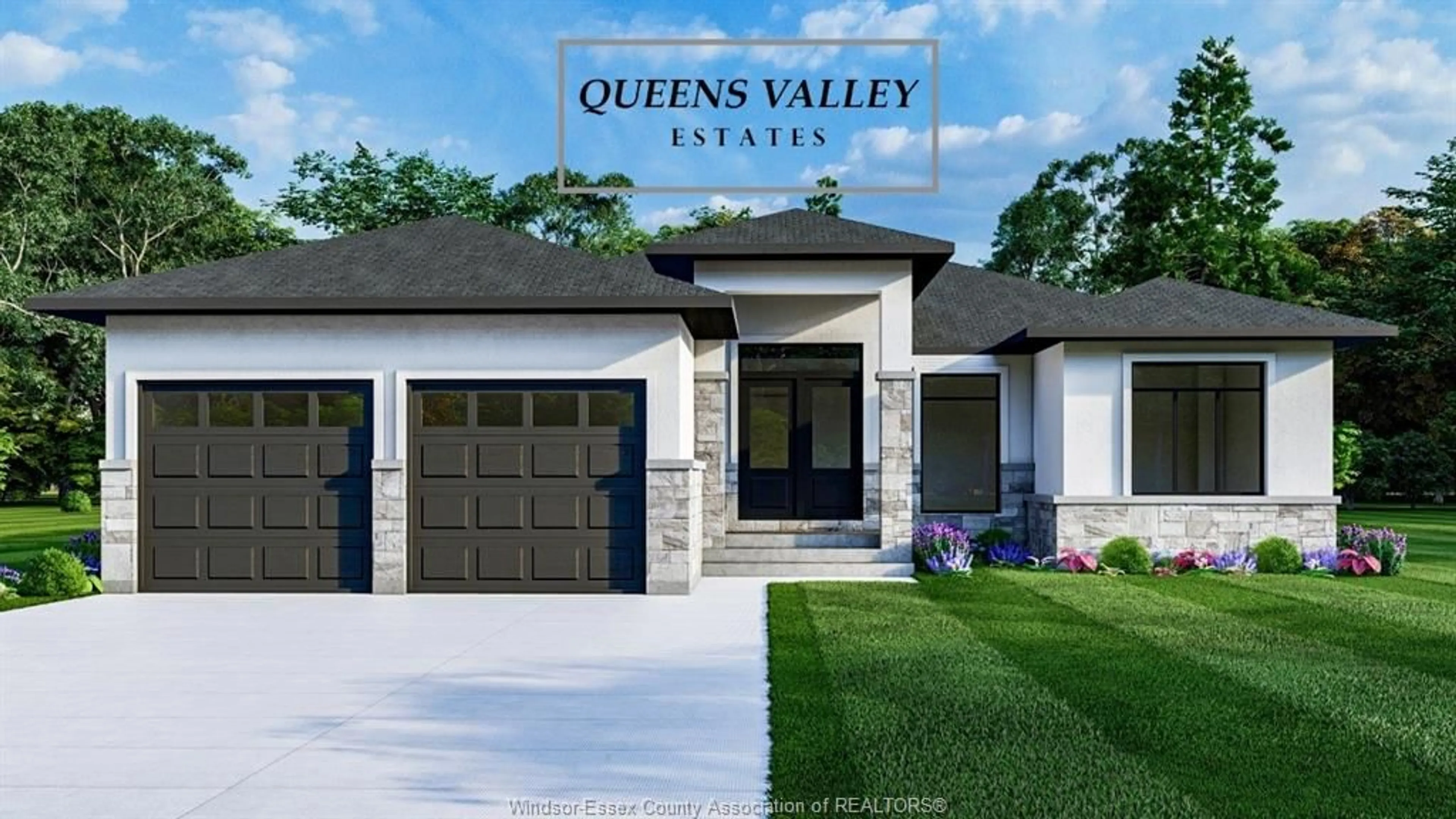 Home with vinyl exterior material, street for 1913 SANNITA Ave, Kingsville Ontario N9Y 0G6