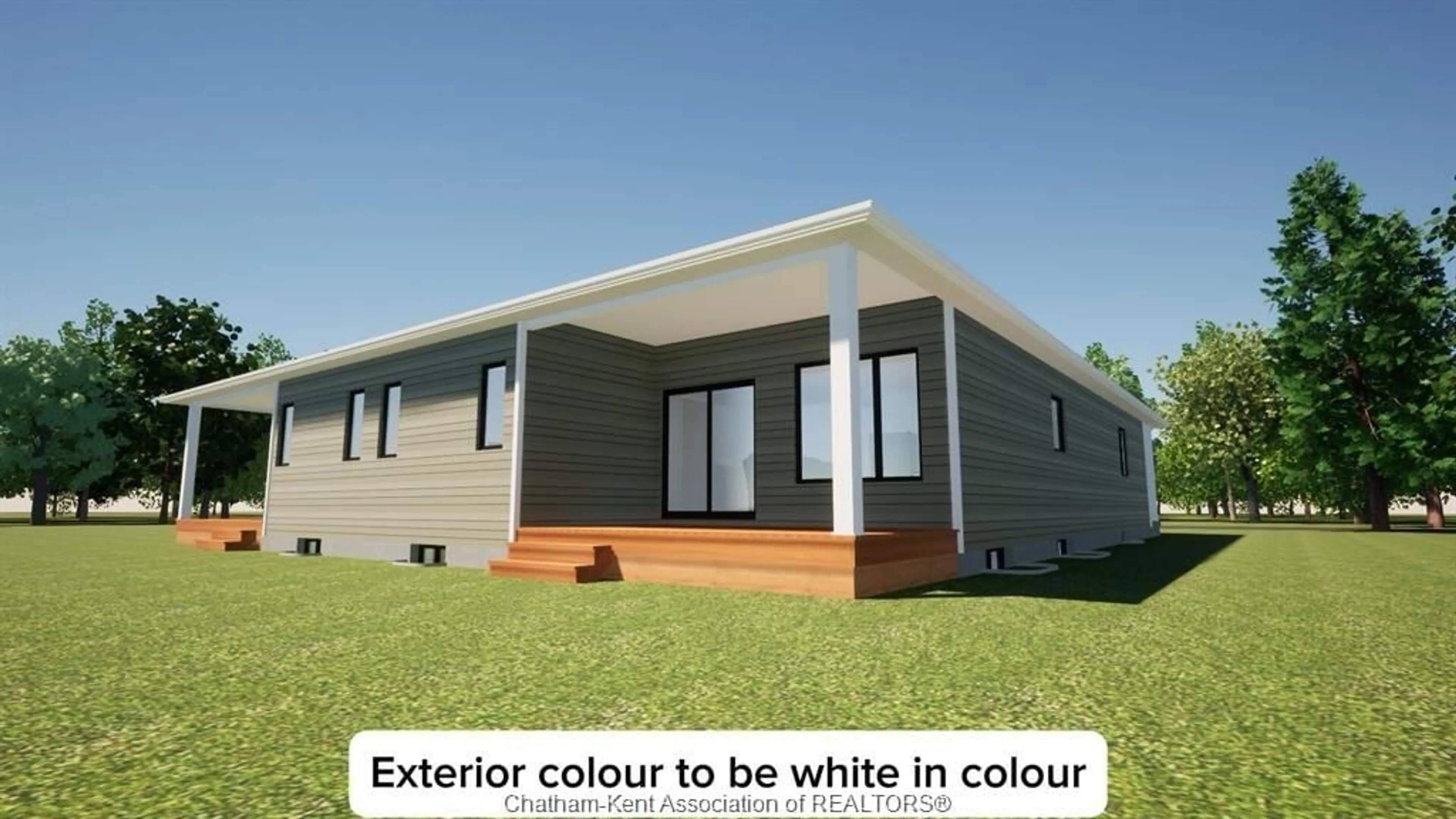 Home with vinyl exterior material, building for 43 DEMALL Dr, Dresden Ontario N0P 1M0