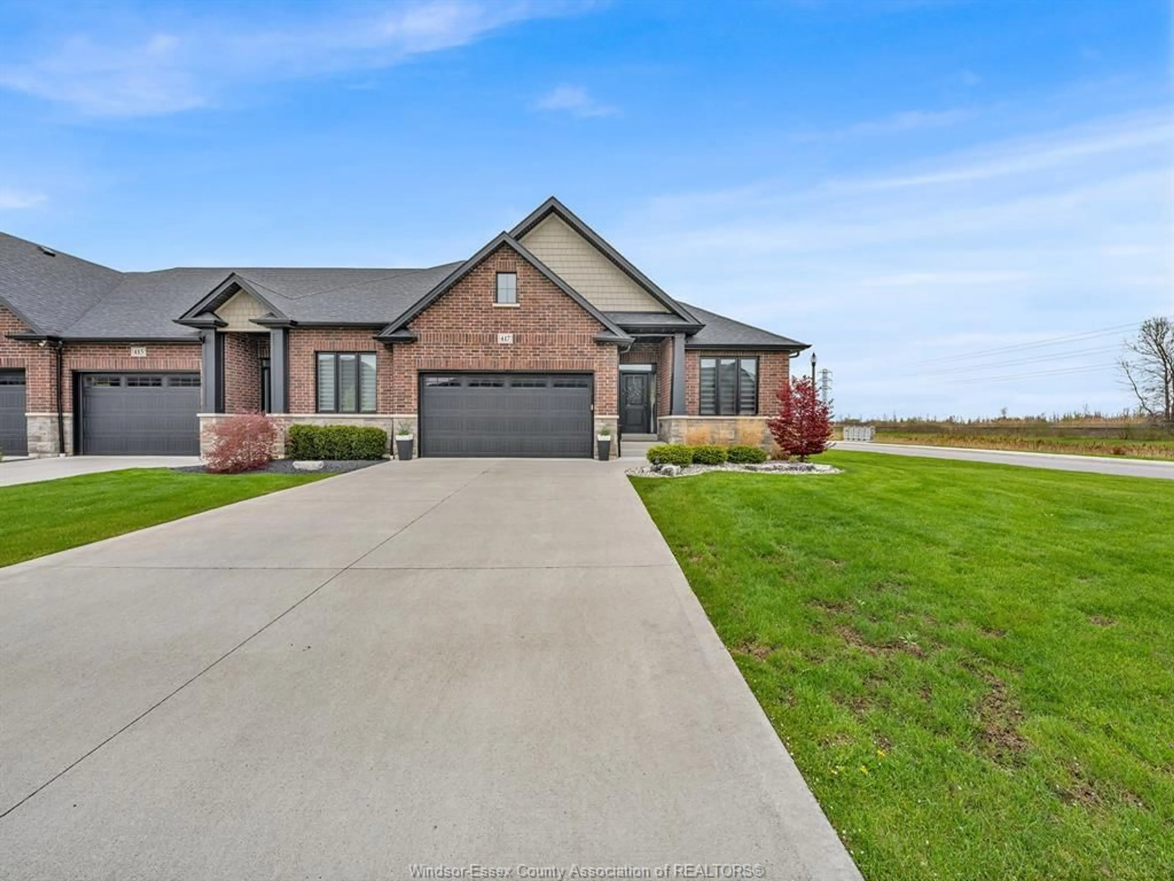 Home with brick exterior material, water/lake/river/ocean view for 417 BRUNMAR Cres, Lakeshore Ontario N8L 0Y2