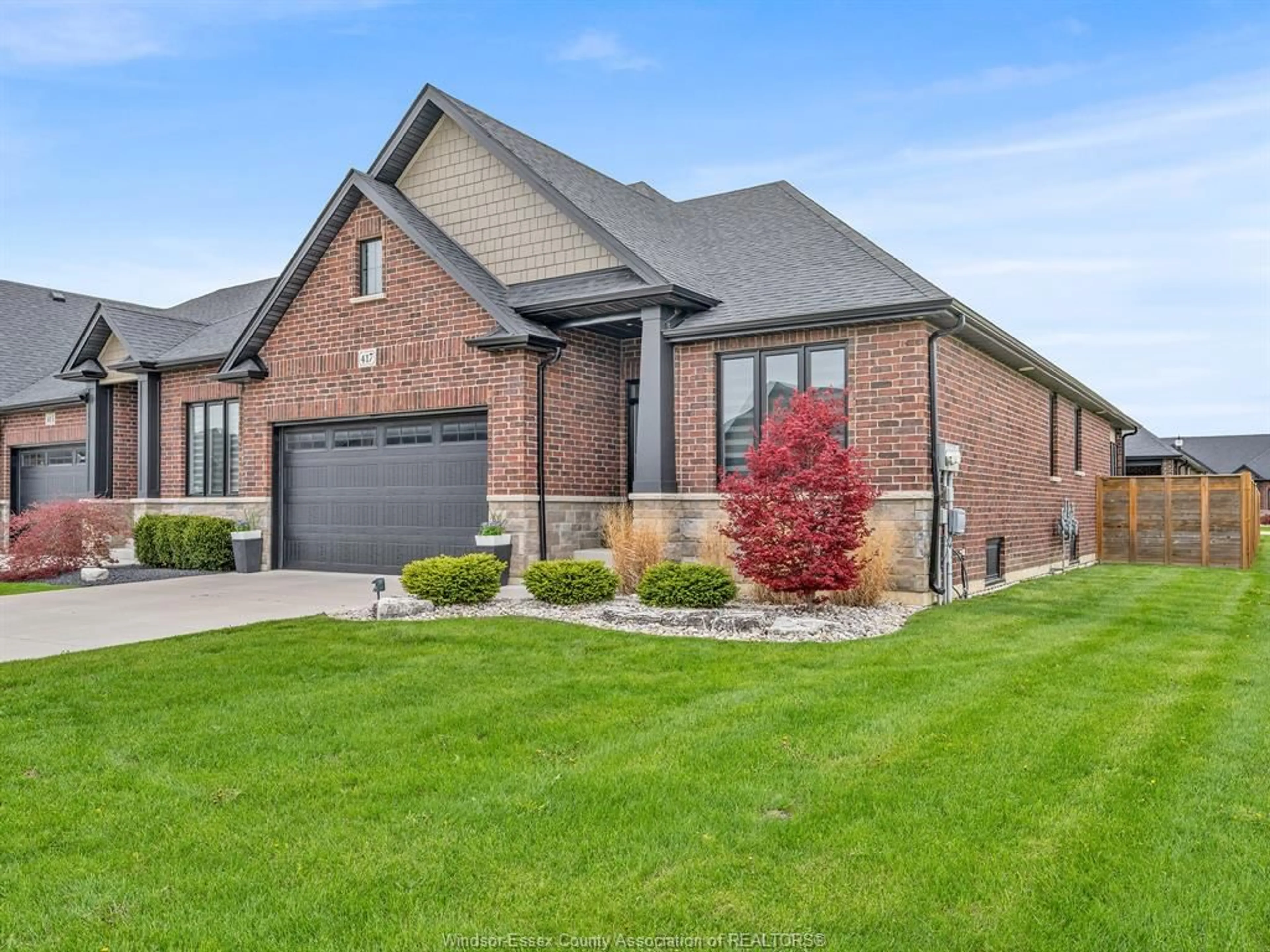 Home with brick exterior material, street for 417 BRUNMAR Cres, Lakeshore Ontario N8L 0Y2