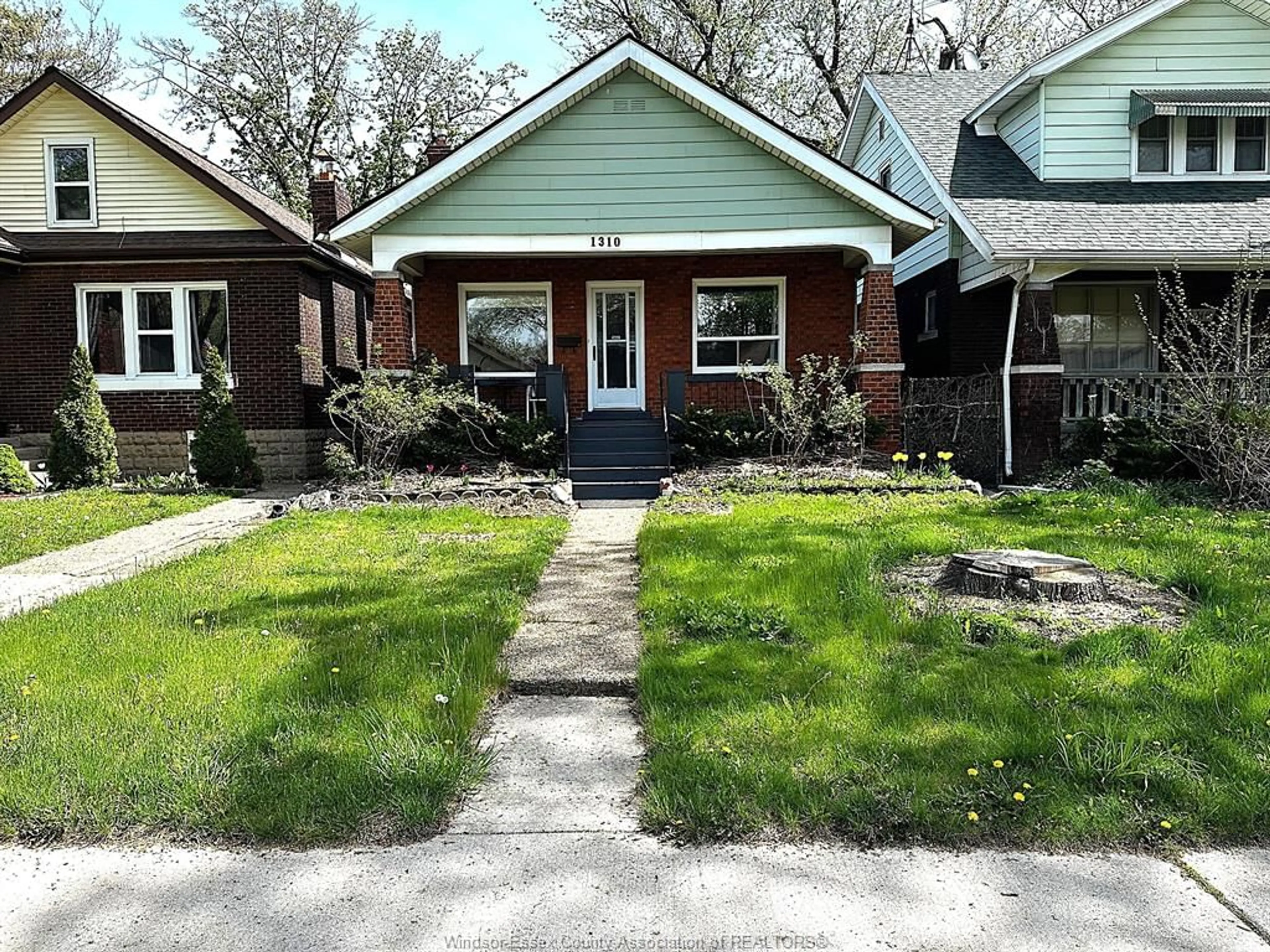 Home with brick exterior material, street for 1310 Bruce, Windsor Ontario N8X 1X3