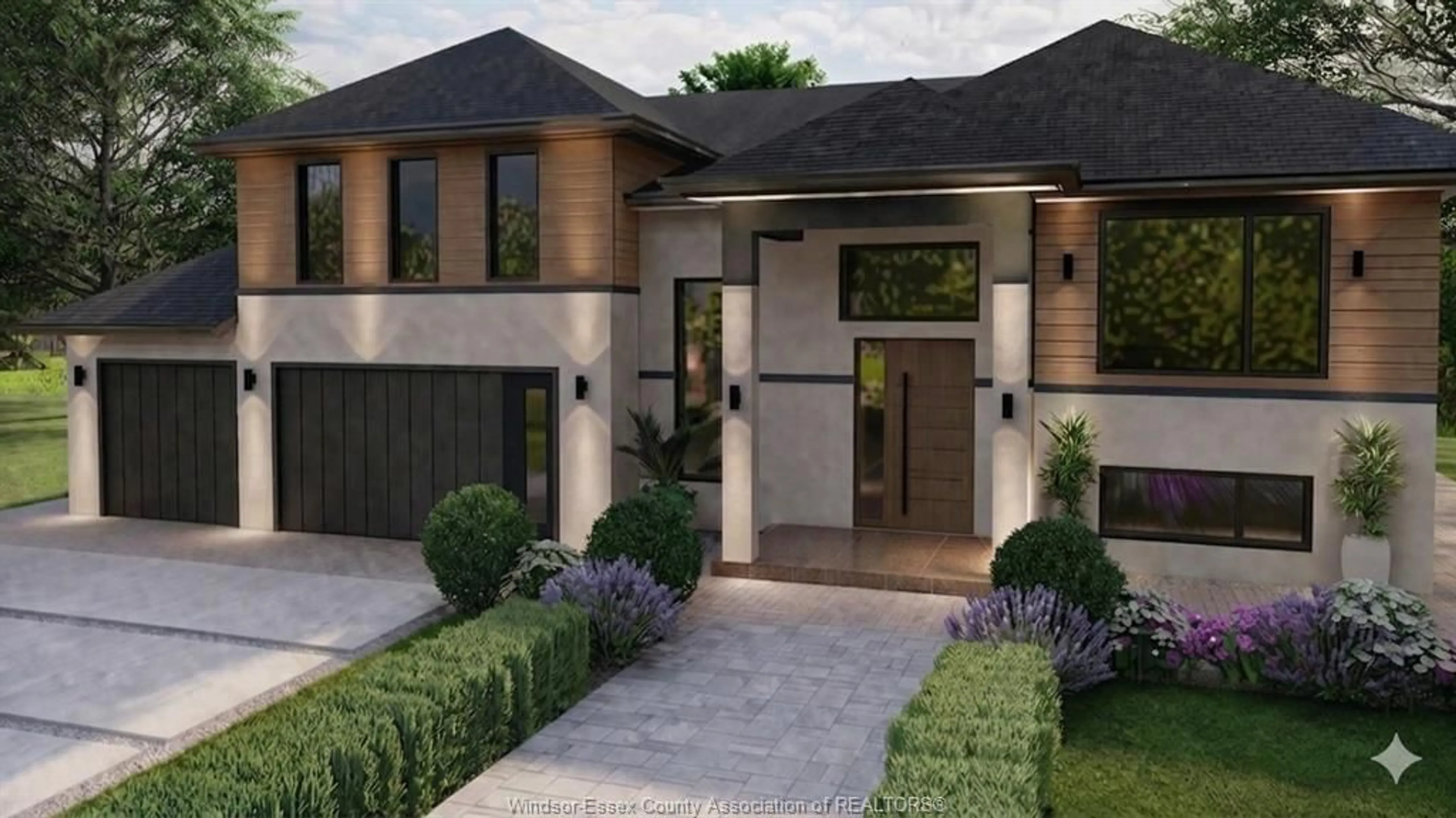 Home with brick exterior material, street for 7367 Garnet, McGregor Ontario N0R 1J0