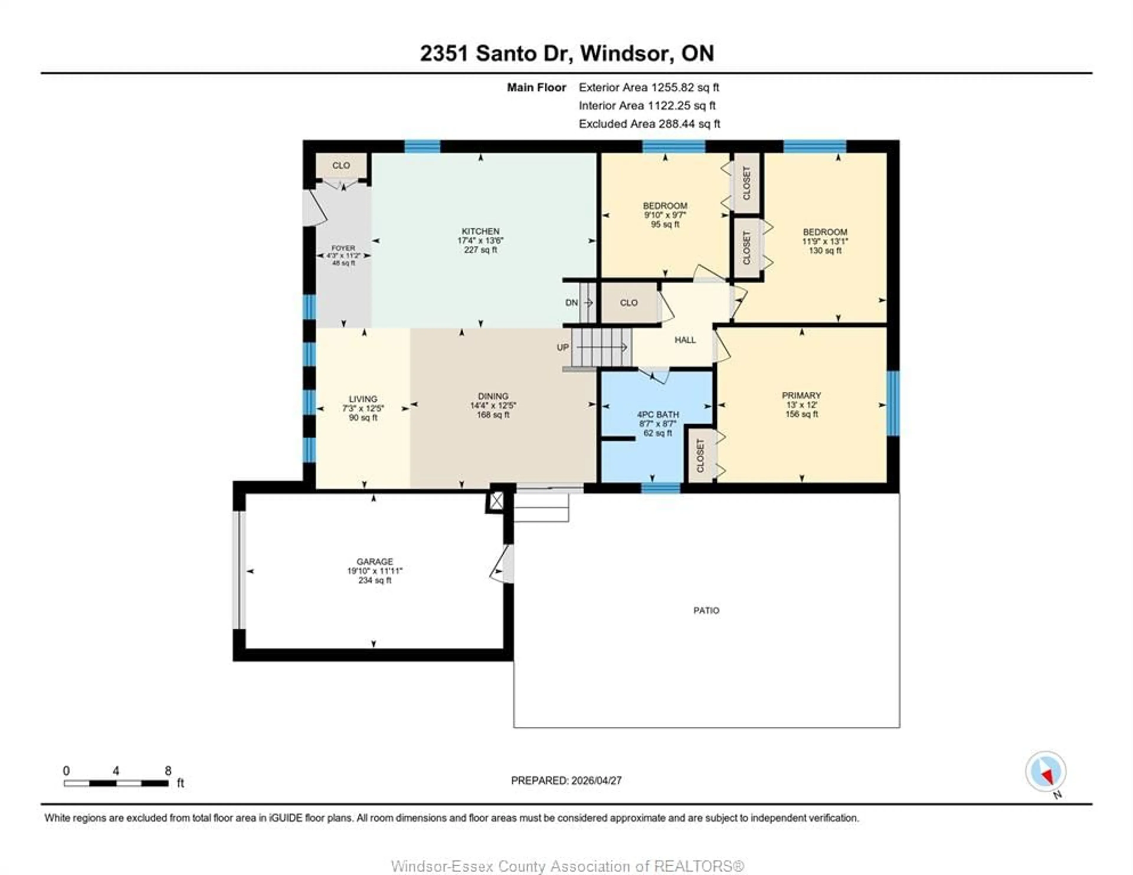 Floor plan for 2351 SANTOS Dr, Windsor Ontario N9G 2J7