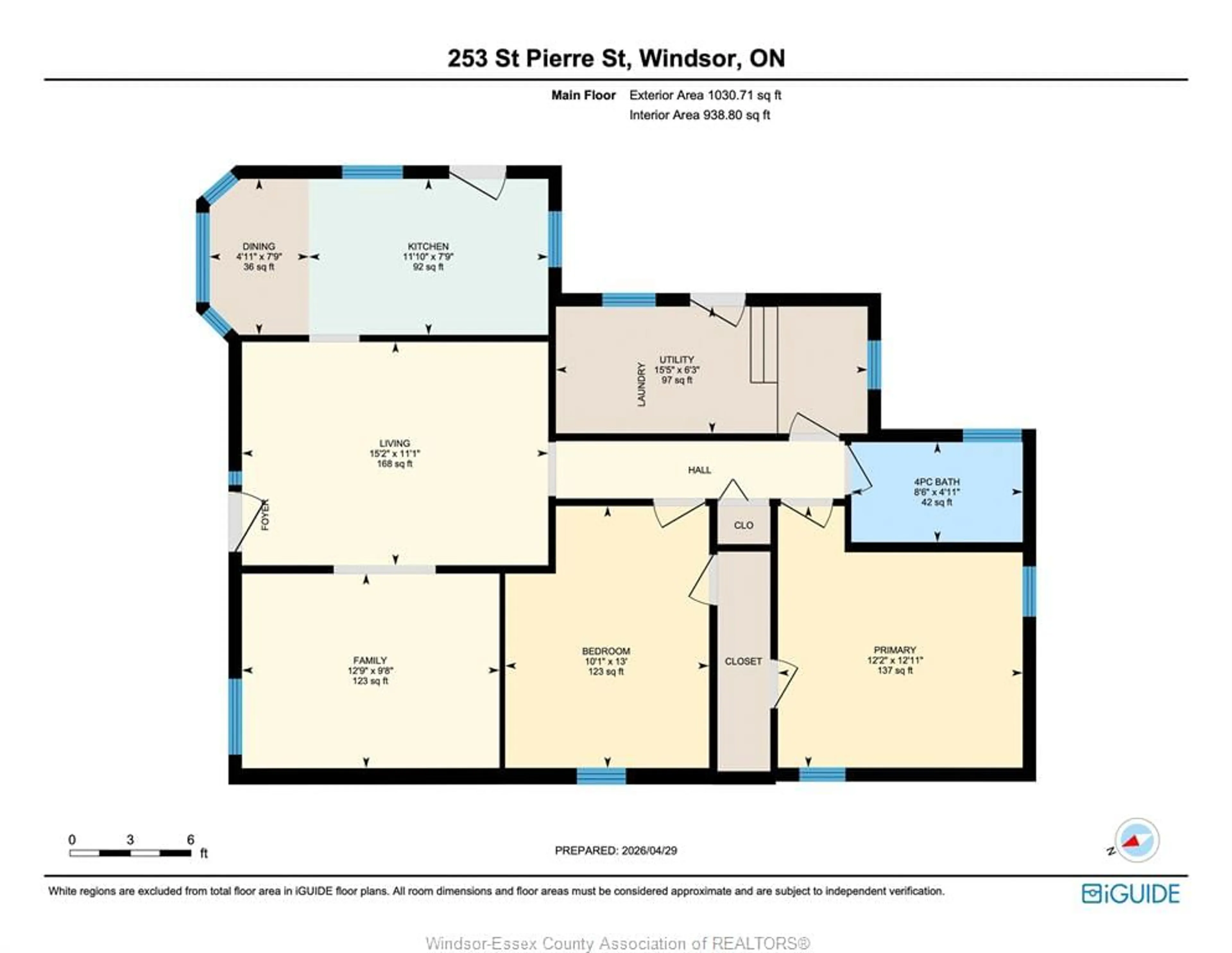 Floor plan for 253 St. Pierre St, Tecumseh Ontario N8N 1Z1