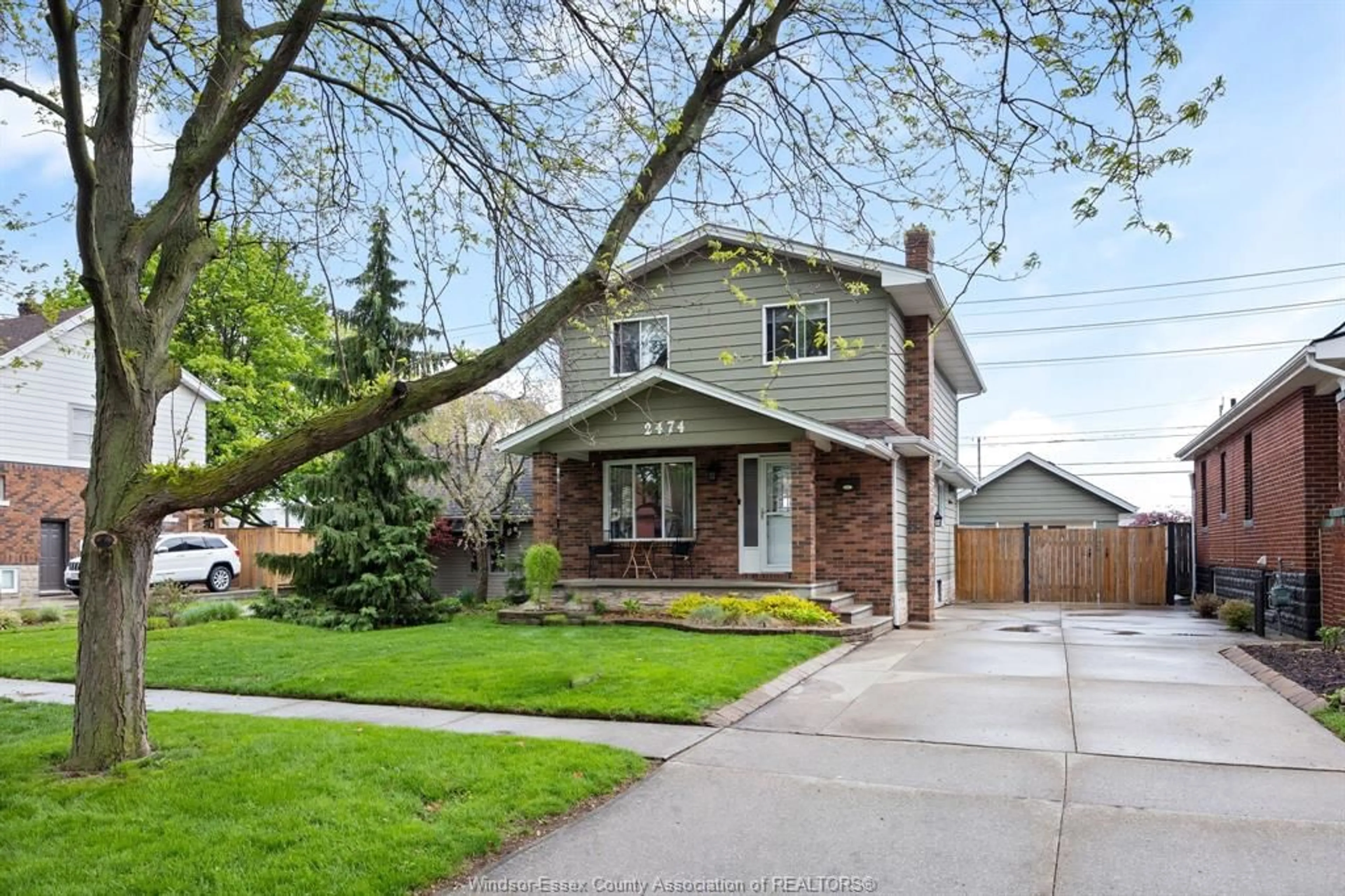 Home with brick exterior material, street for 2474 TURNER, Windsor Ontario N8W 3E8