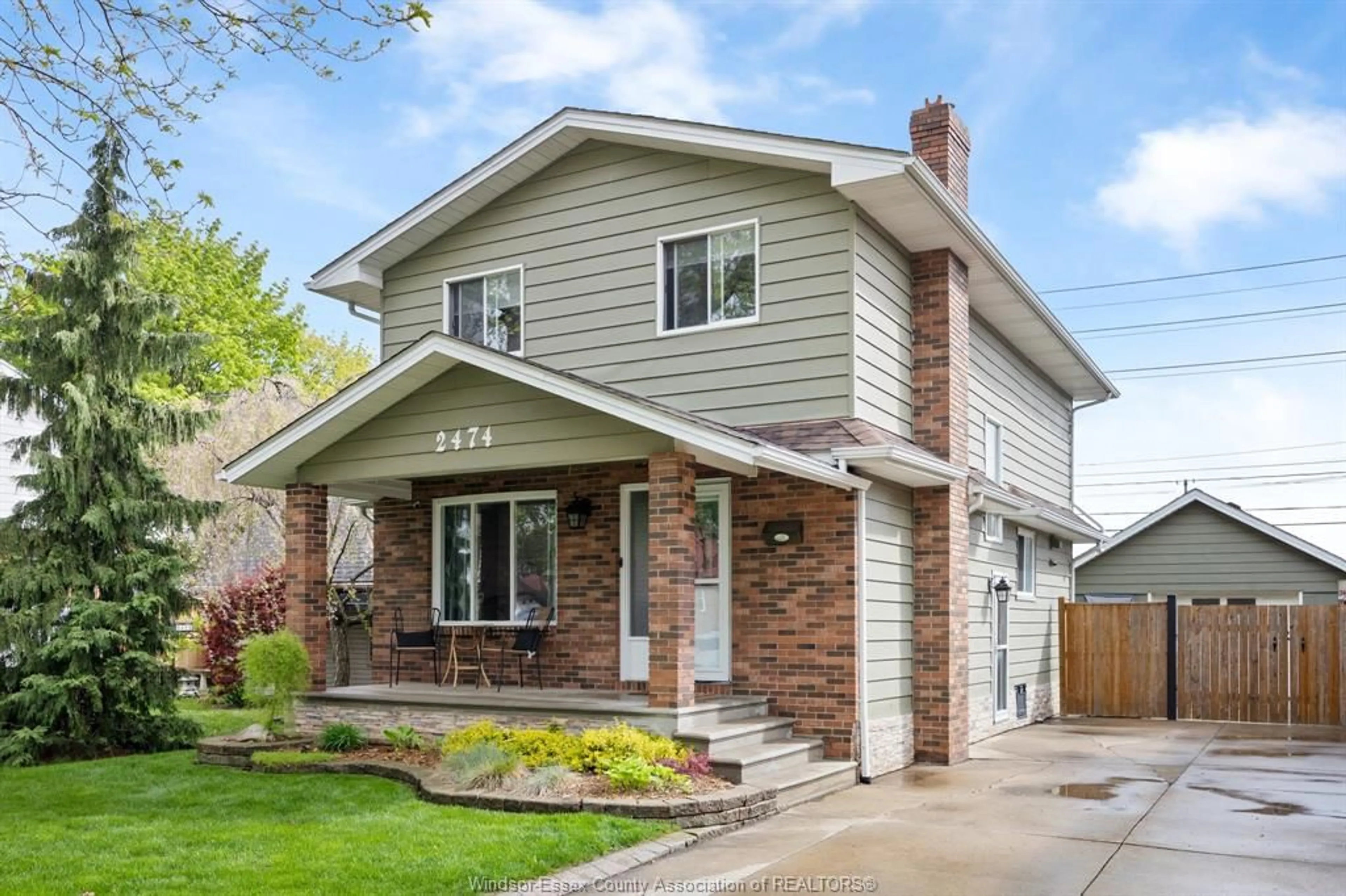 Home with brick exterior material, street for 2474 TURNER, Windsor Ontario N8W 3E8
