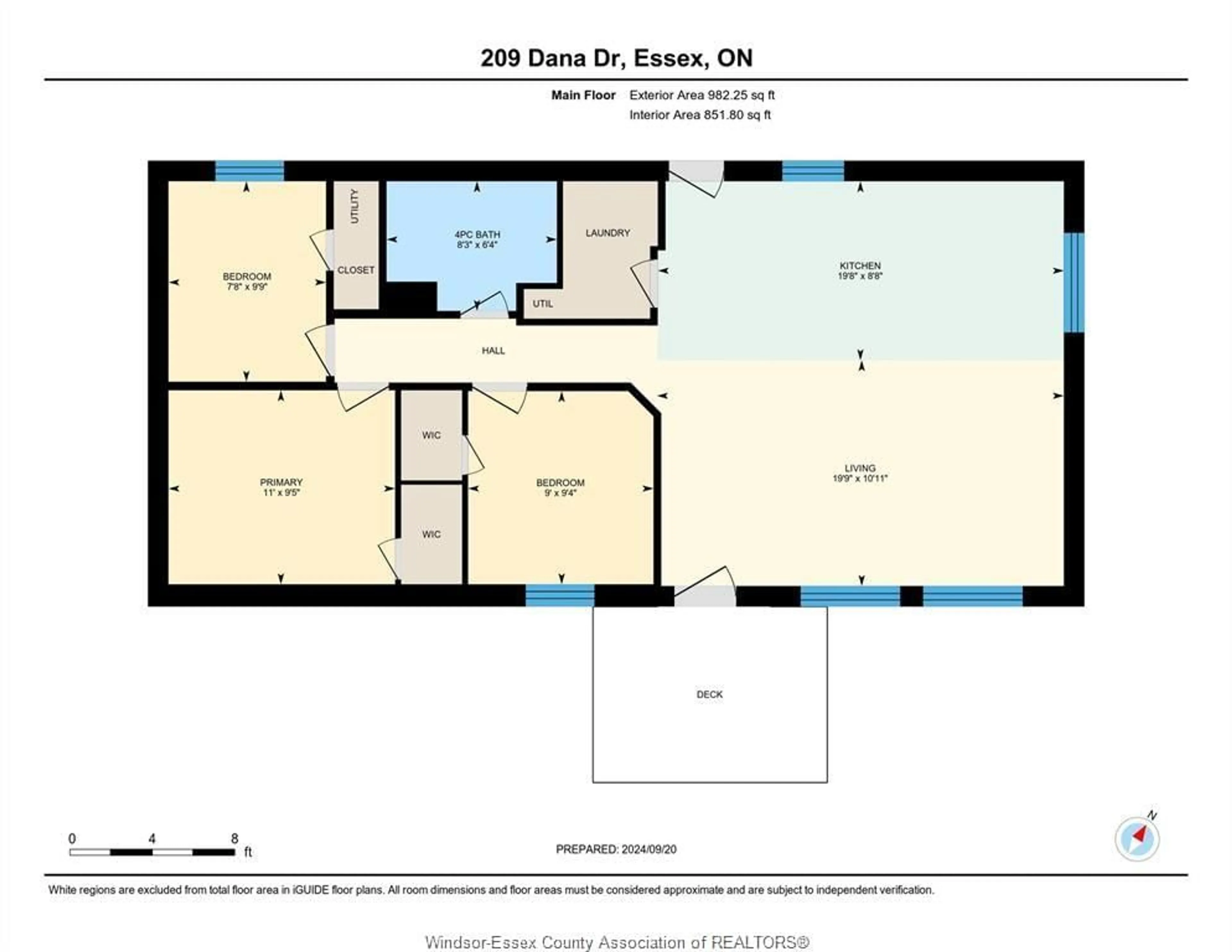 Floor plan for 209 Dana Dr, Essex Ontario N8M 2A9