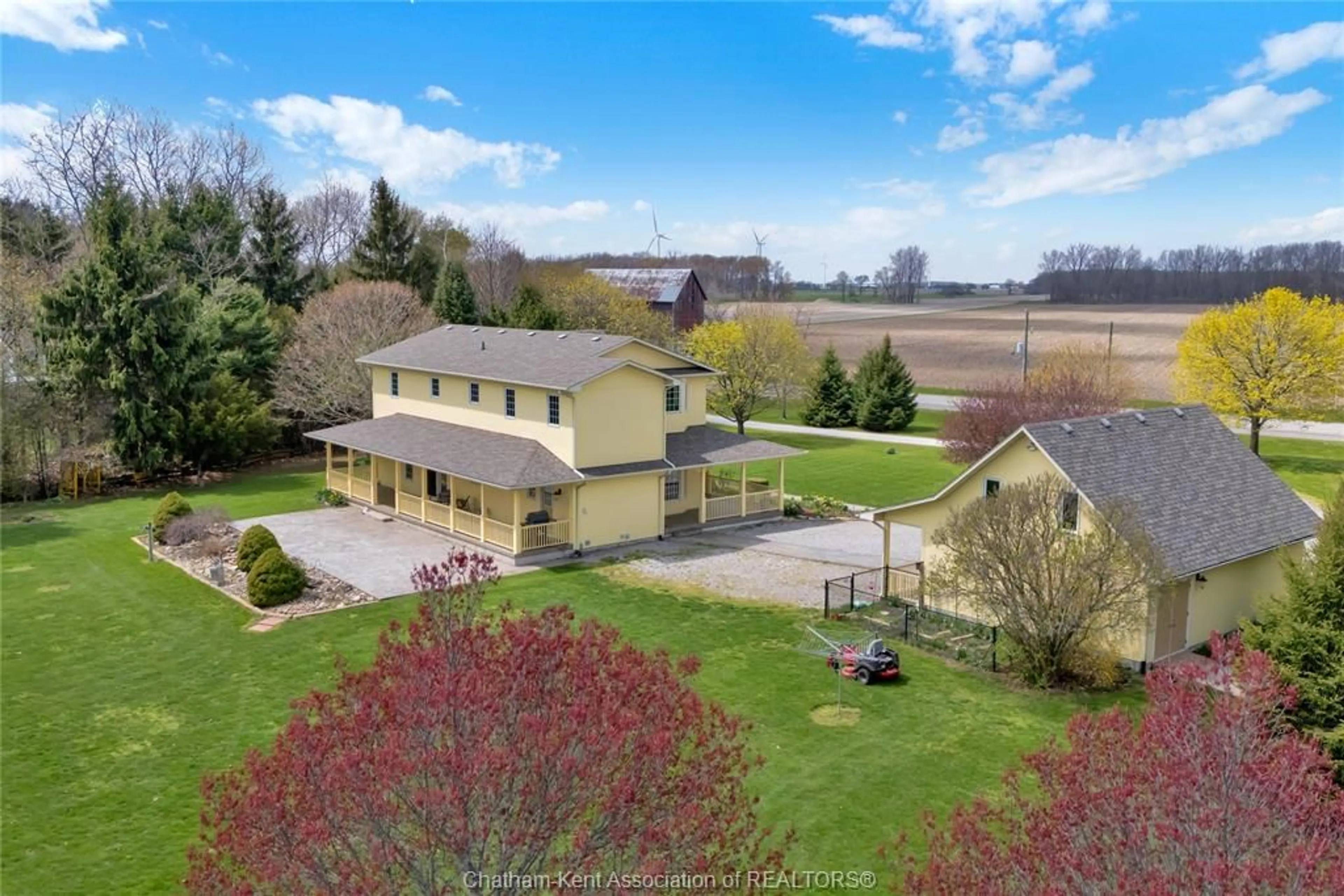 A pic from outside/outdoor area/front of a property/back of a property/a pic from drone, unknown for 7100 Talbot Trail, Blenheim Ontario N0P 1A0