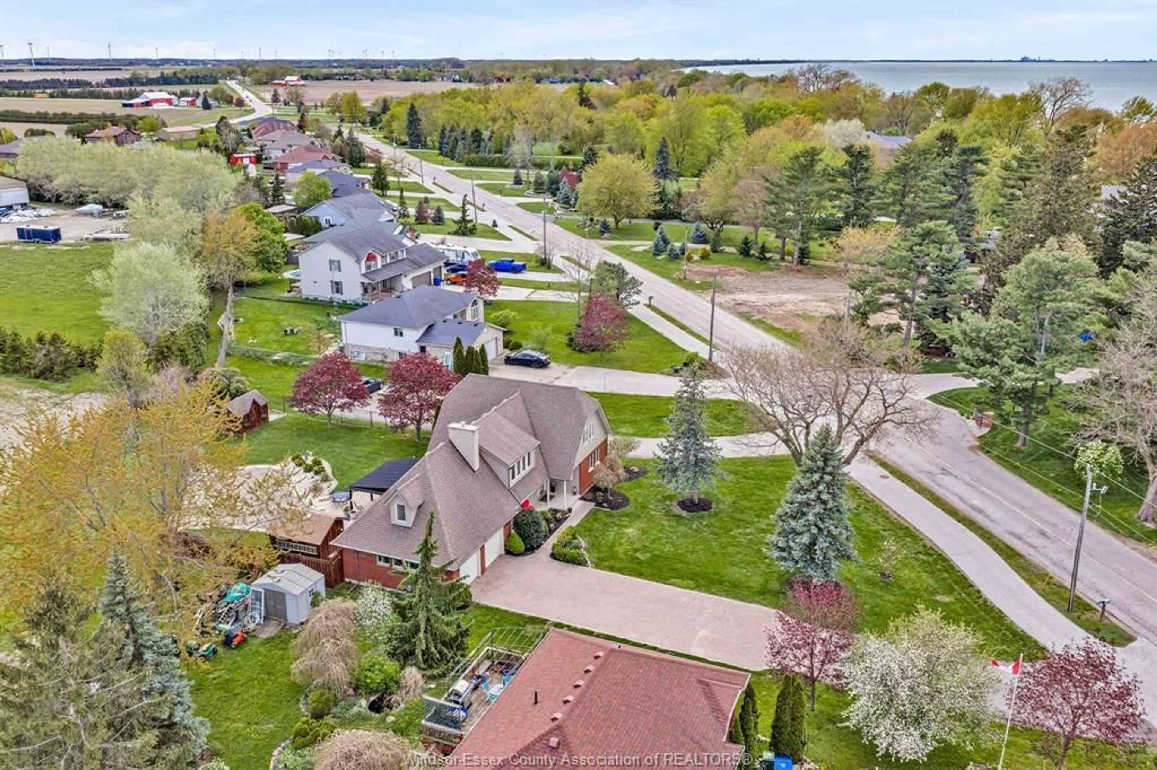 A pic from outside/outdoor area/front of a property/back of a property/a pic from drone, street for 1787 St. Clair Rd, Stoney Point Ontario N0R 1N0