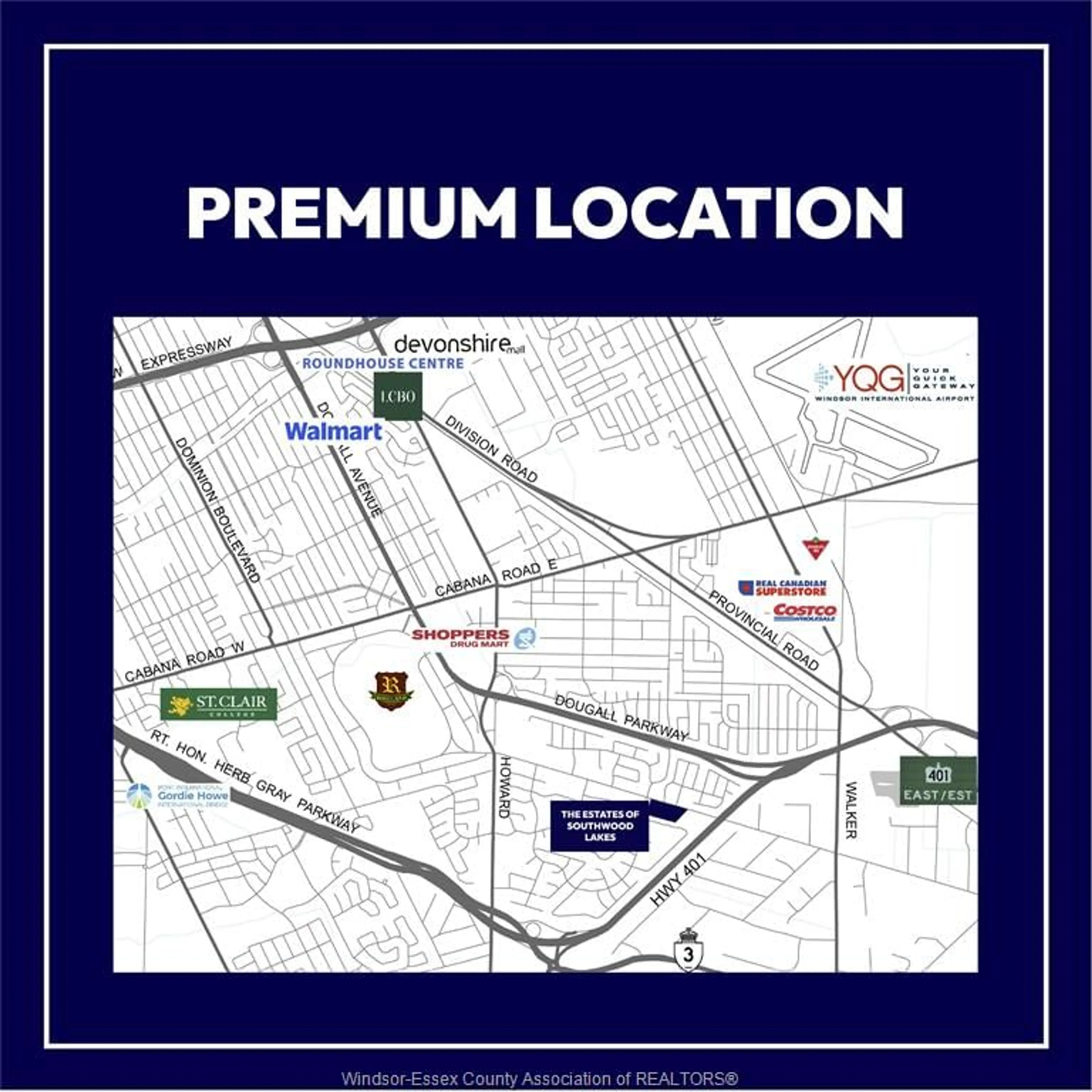 Picture of a map for LOT 27 STREET 'A', Windsor Ontario N9G 0E1